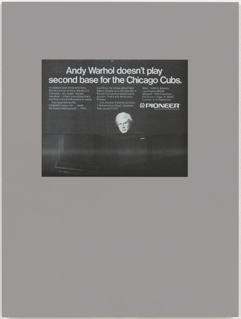 Untitled from Andy Warhol Doesn't Play Second Base for the Chicago Cubs