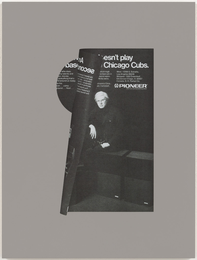 Untitled from Andy Warhol Doesn't Play Second Base for the Chicago Cubs, Kelley Walker, 2010