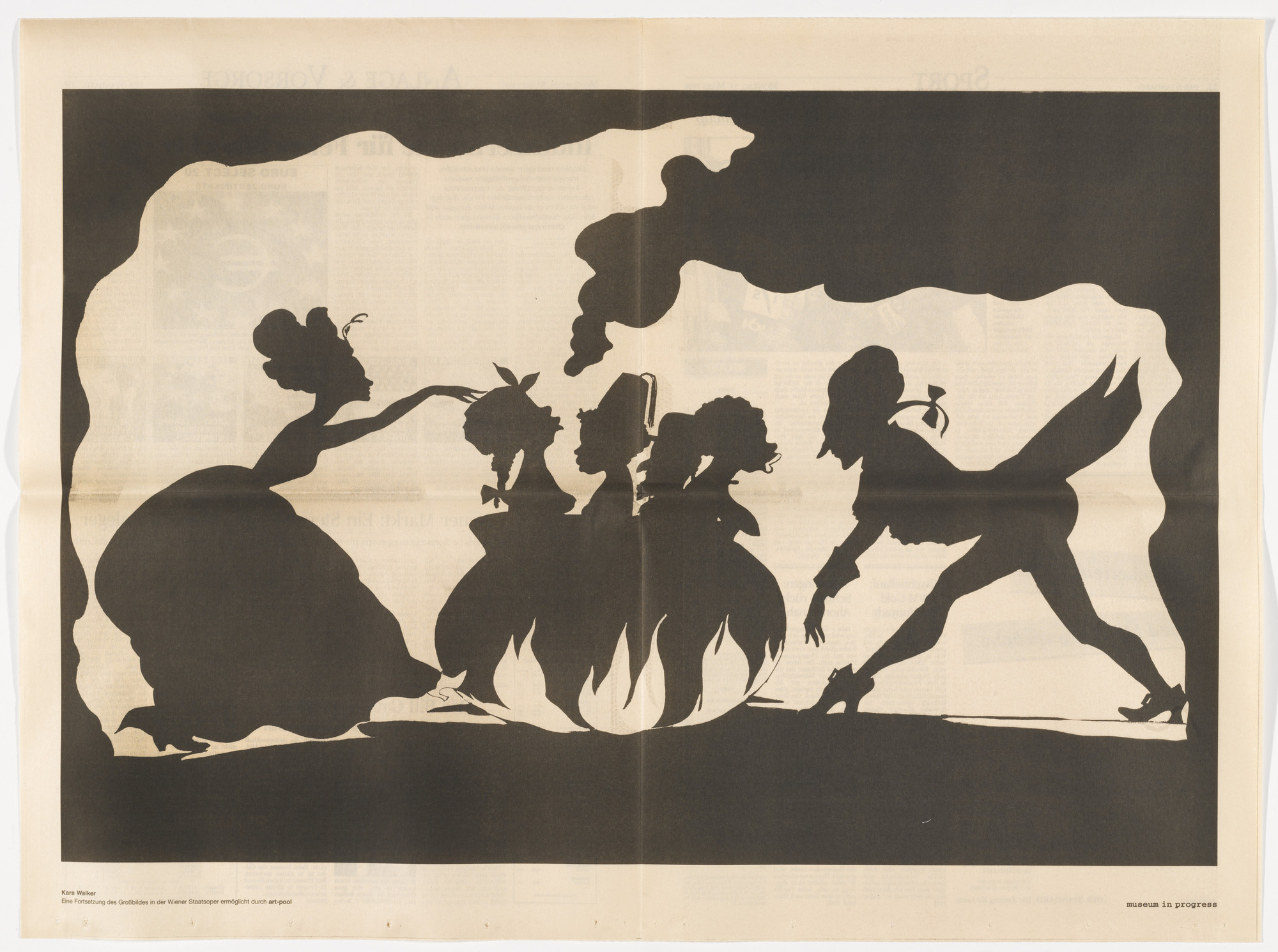 Kara Walker. Untitled from the Museum in Progress project Safety Curtain