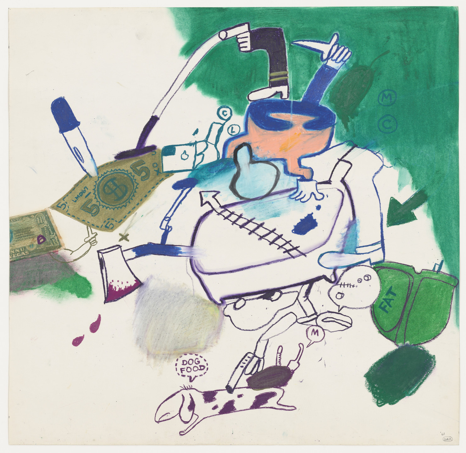 Peter Saul. Untitled. 1961