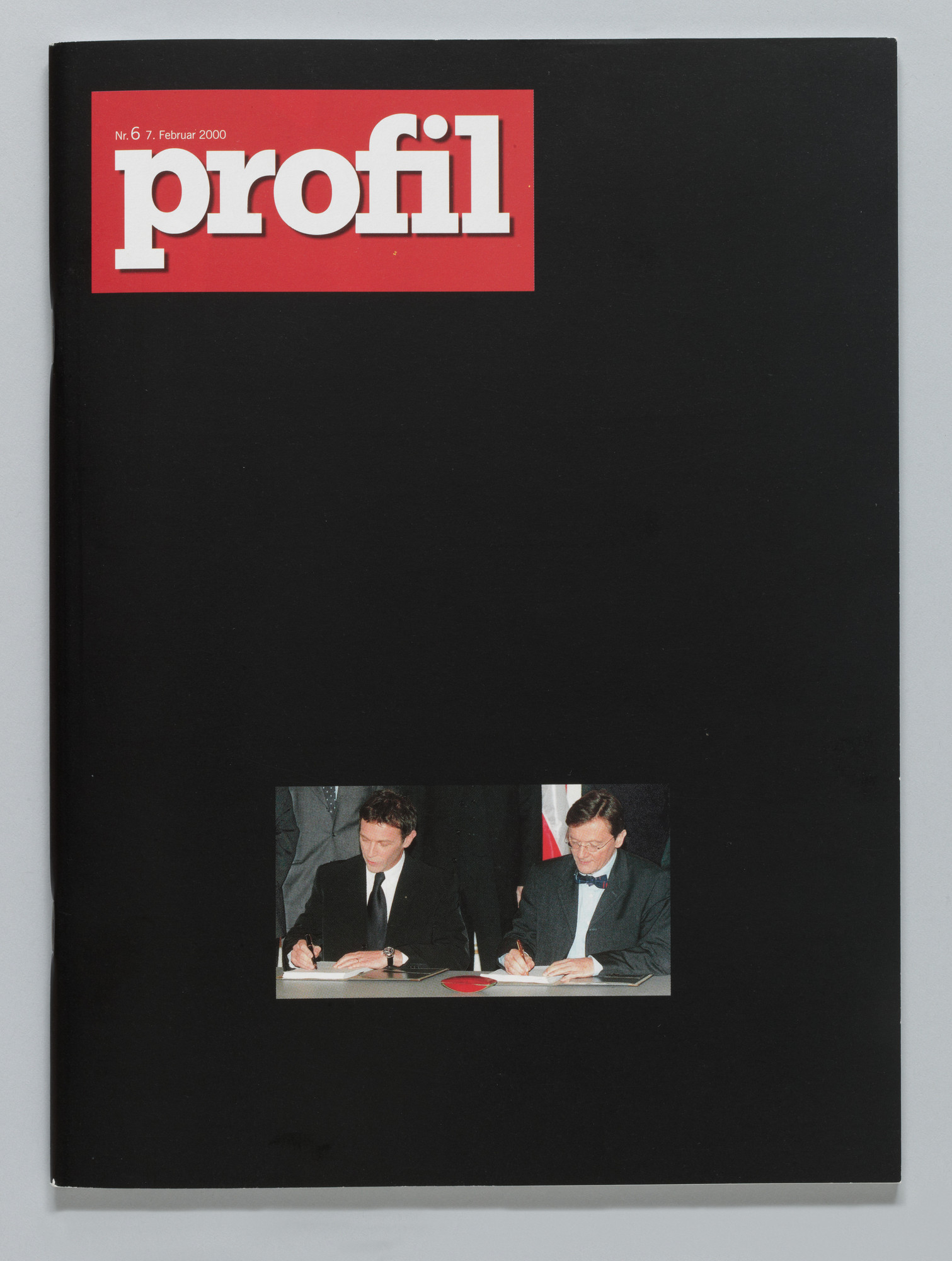 Hans-Peter Feldmann. Profil no. 6, February 2, 2000 (without words) from the Museum in Progress project profil without words