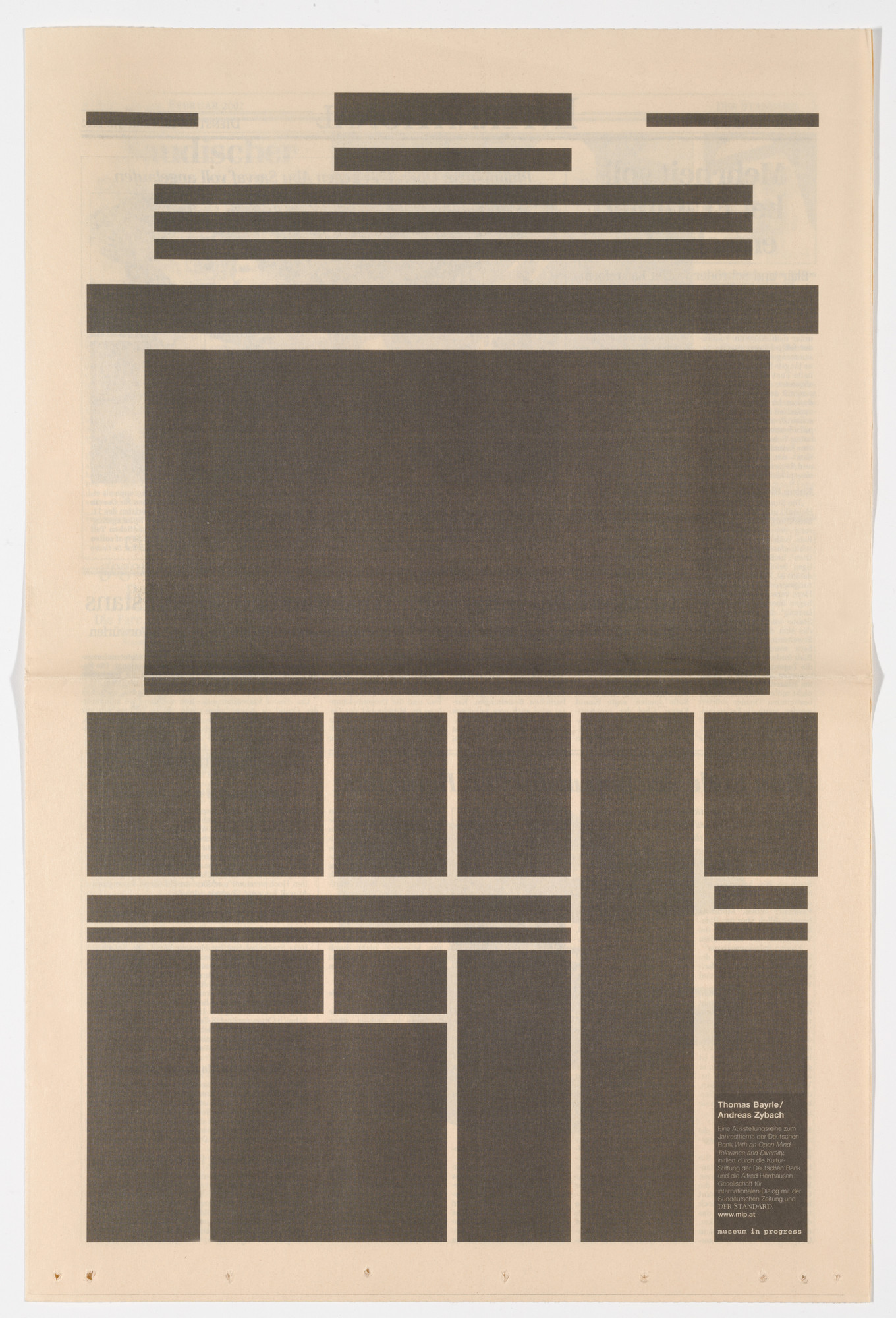 Thomas Bayrle, Andreas Zybach. Untitled from the Museum in Progress project With an Open Mind - Tolerance and Diversity