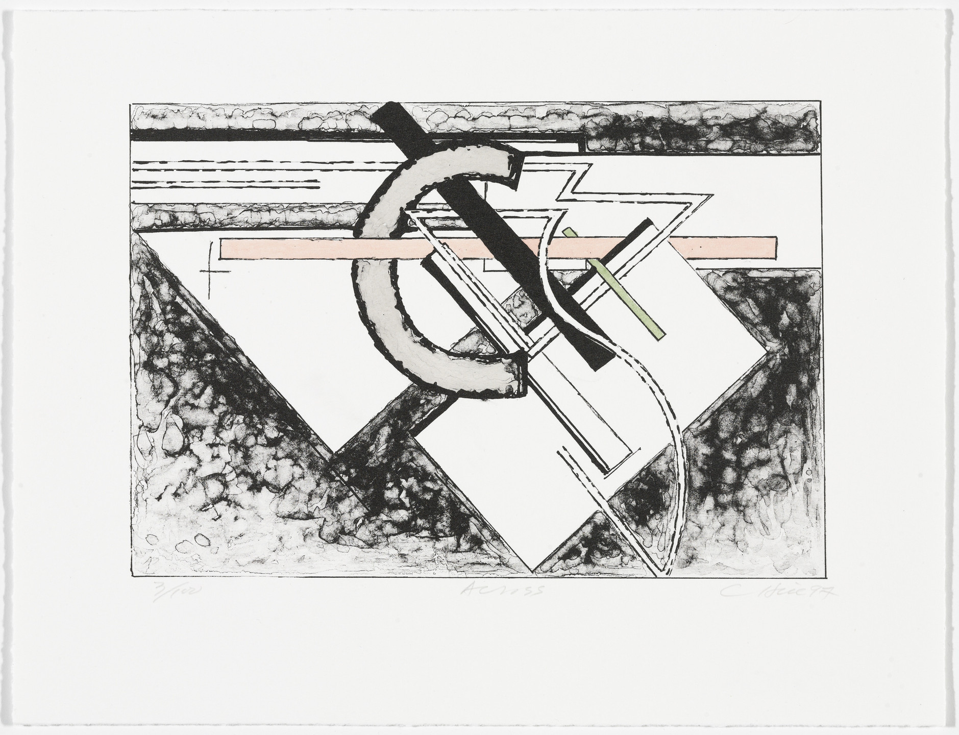 Clinton Hill. Across from American Abstract Artists 60th Anniversary Print Portfolio. 1997