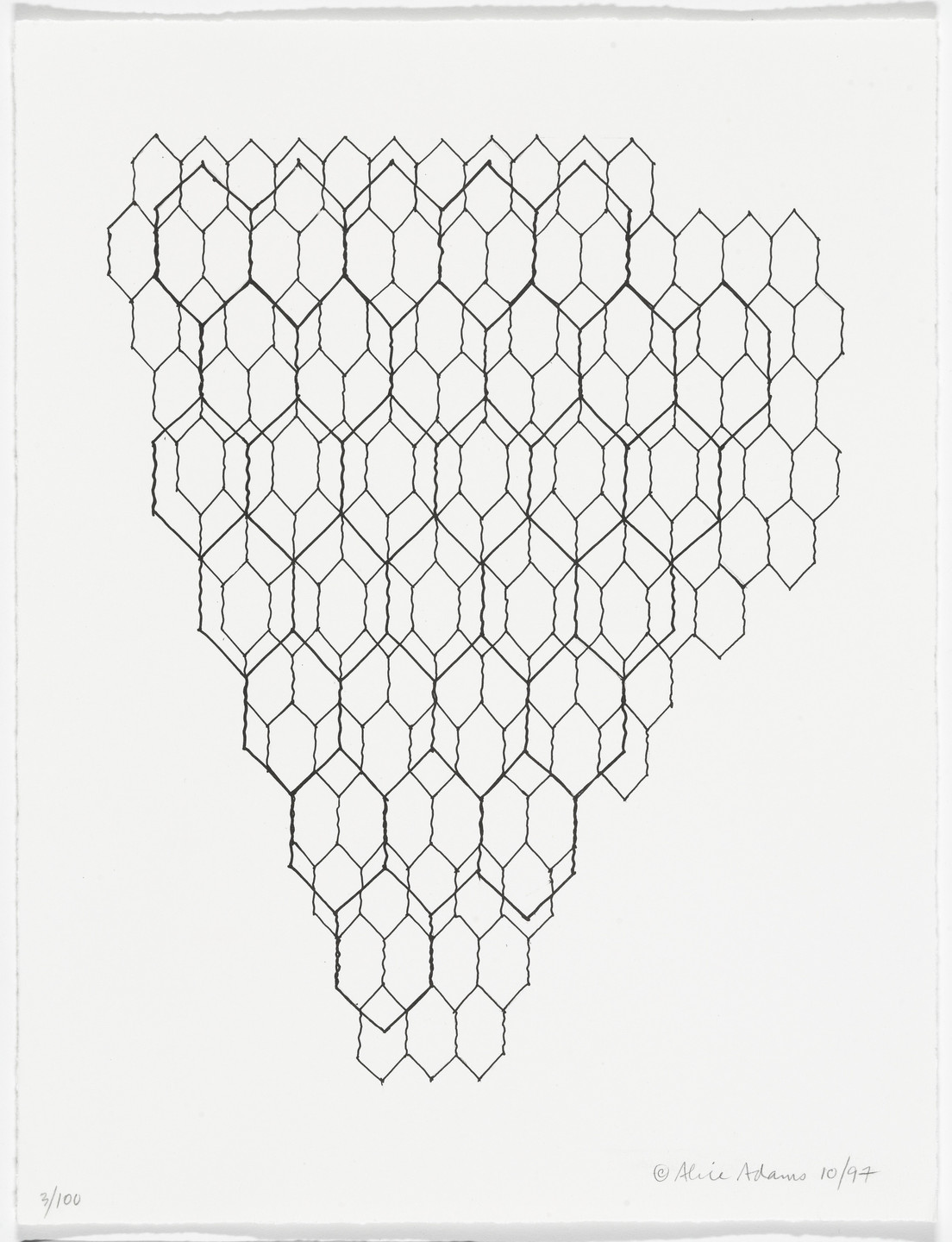 Alice Adams. Screen from American Abstract Artists 60th Anniversary Print Portfolio. 1997