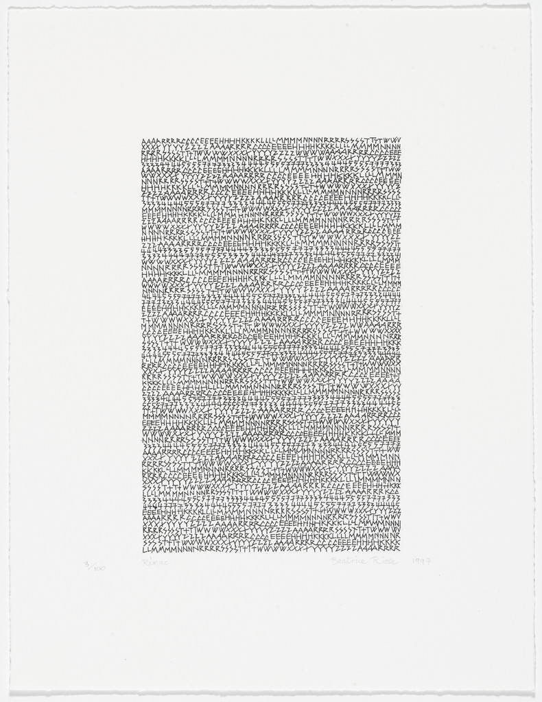 Rimac from American Abstract Artists 60th Anniversary Print Portfolio, Beatrice Riese, 1997