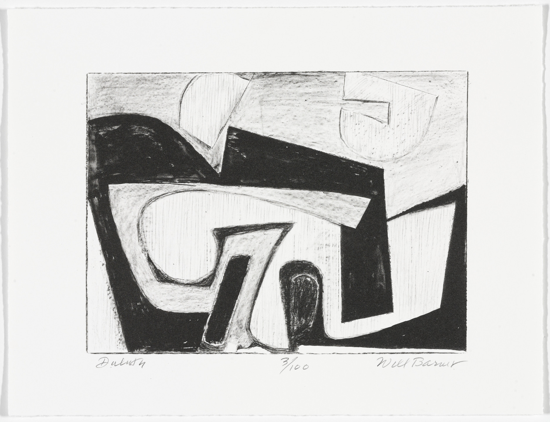 Will Barnet. Duluth from American Abstract Artists 60th Anniversary Print Portfolio. 1997
