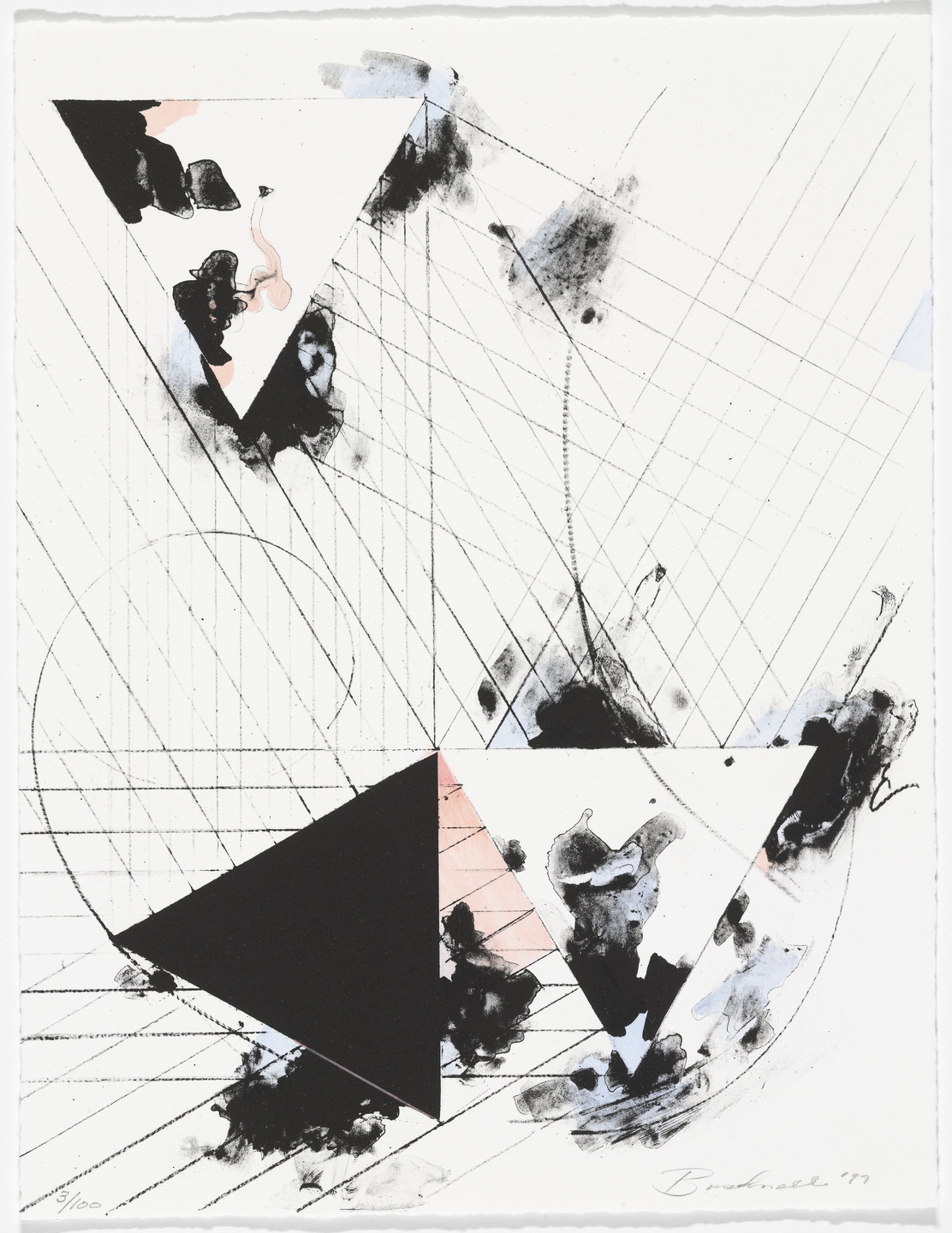 Kenneth Bushnell. E.D.C.: Untitled from American Abstract Artists 60th Anniversary Print Portfolio. 1997