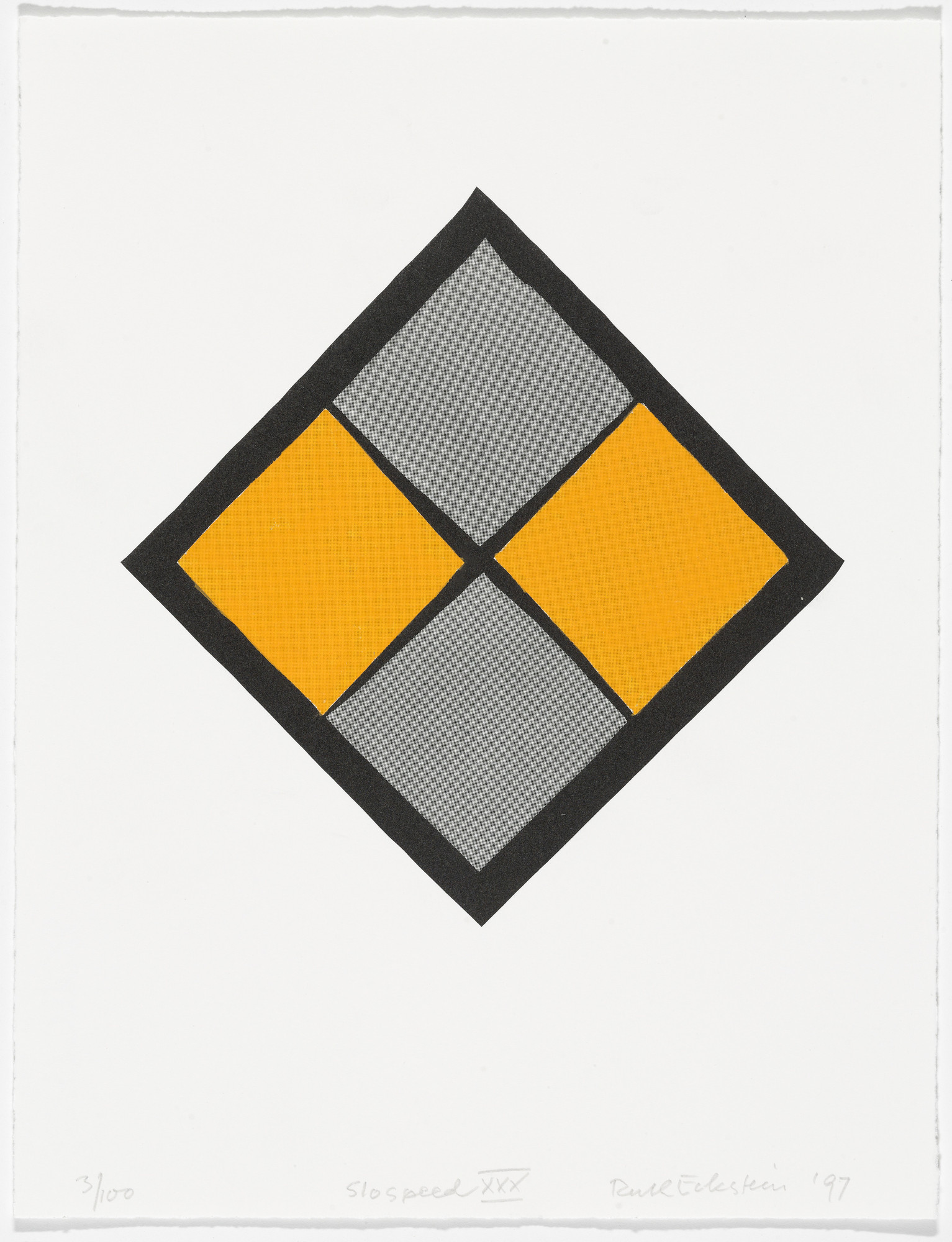 Ruth Eckstein. Slospeed XXX from American Abstract Artists 60th Anniversary Print Portfolio