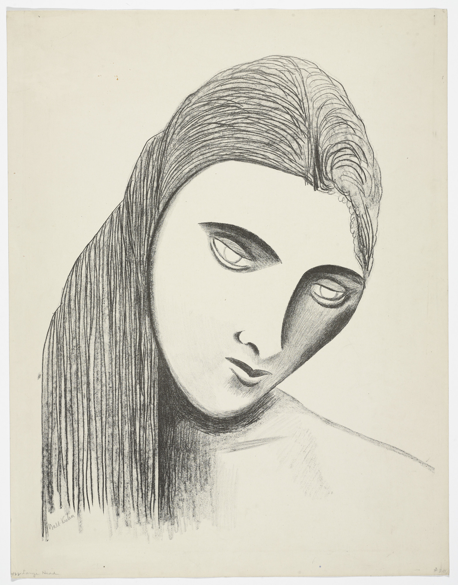 Walt Kuhn. Large Head