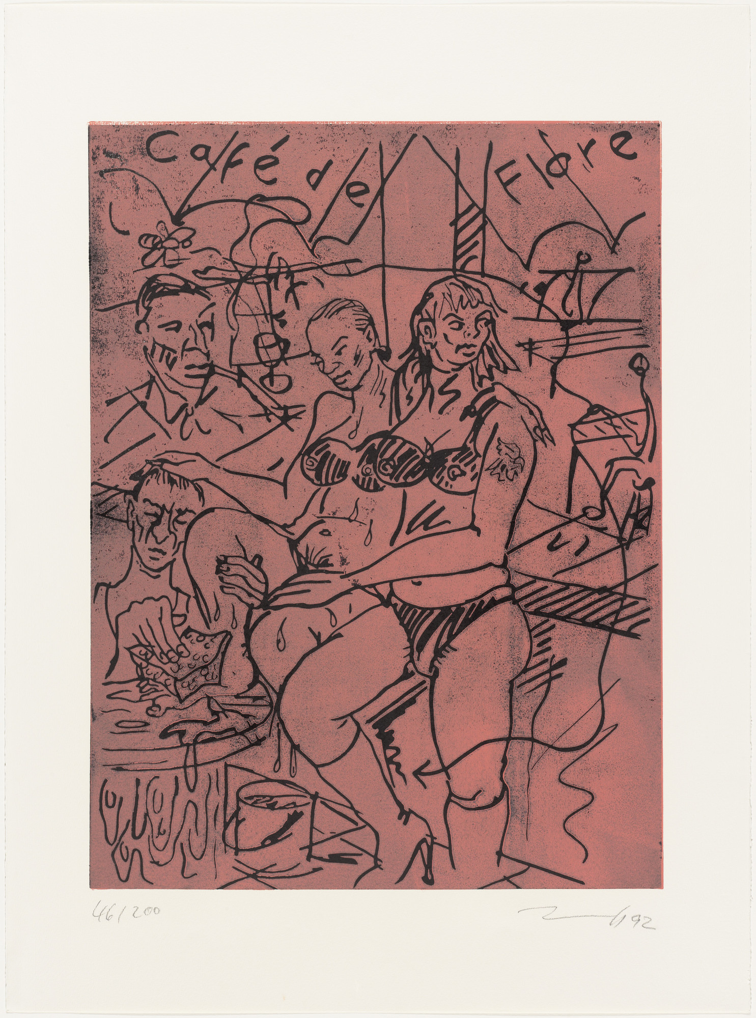 Jörg Immendorff. Café de Flore