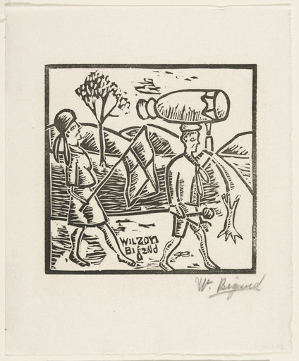Wilson Bigaud. Untitled from 10 Original Woodcuts Signed by the Popular Painters of Haiti (10 Gravures Originales signées par les peintres populaires d'Haiti). 1947