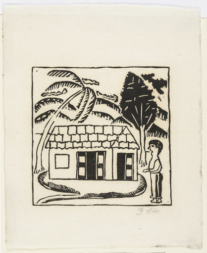 Gabriel Alix. Untitled from 10 Original Woodcuts Signed by the Popular Painters of Haiti (10 Gravures Originales signées par les peintres populaires d'Haiti). 1947