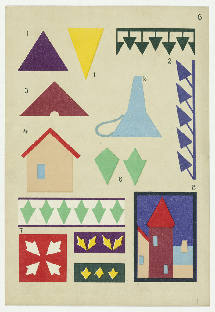 Gift 13: Paper Cutting (Kindergarten material based on the educational theories of Friedrich Froebel)
