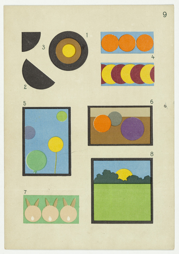 Gift 13: Paper Cutting (Kindergarten material based on the educational theories of Friedrich Froebel)