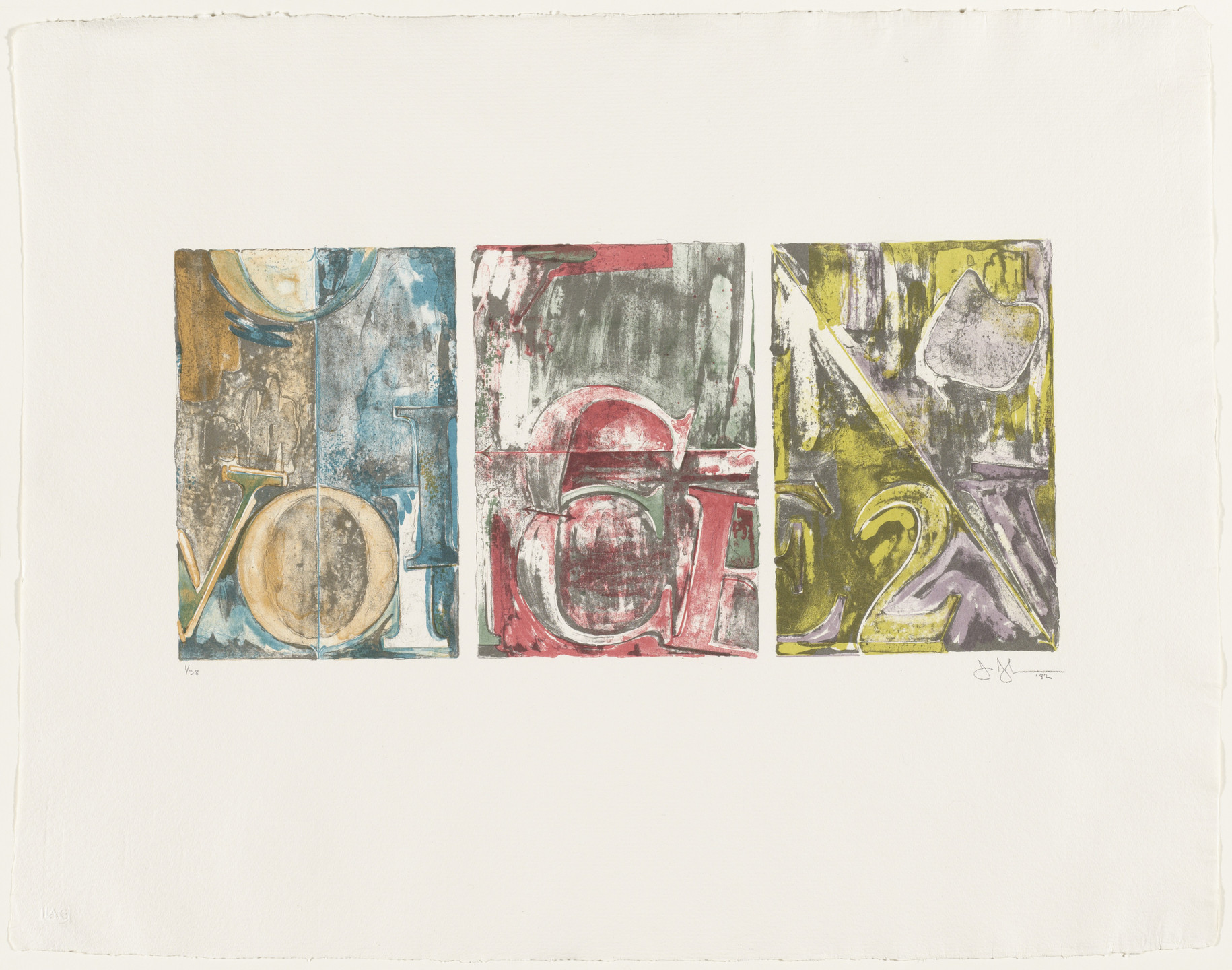 Jasper Johns. Voice 2. 1982