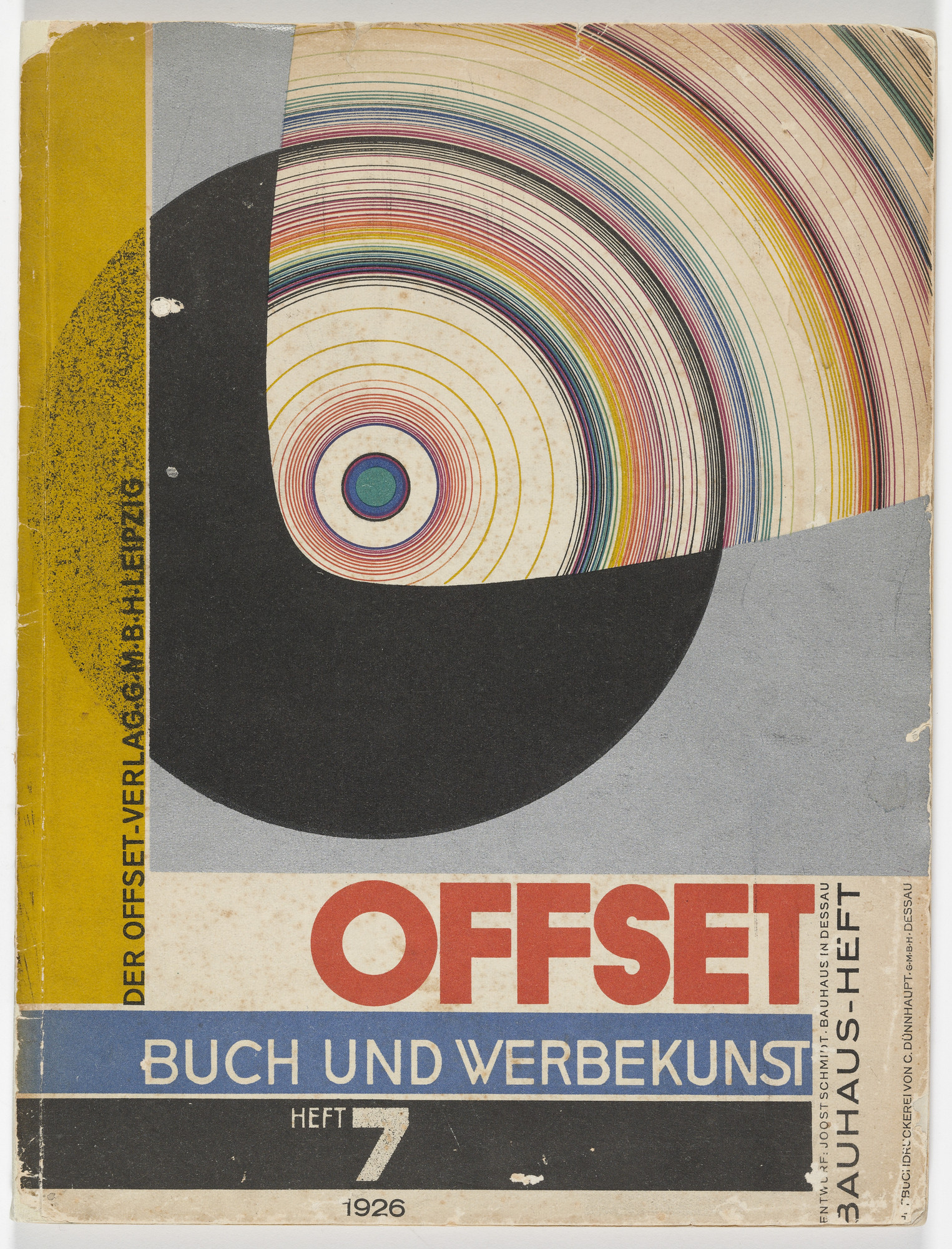 Joost Schmidt Offset Buch Und Werbekunst Jg 7 1926 Moma