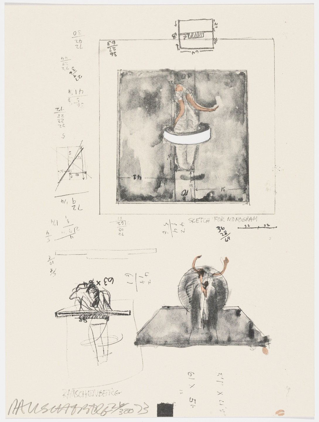 Robert Rauschenberg. Untitled from The New York Collection for Stockholm. 1973