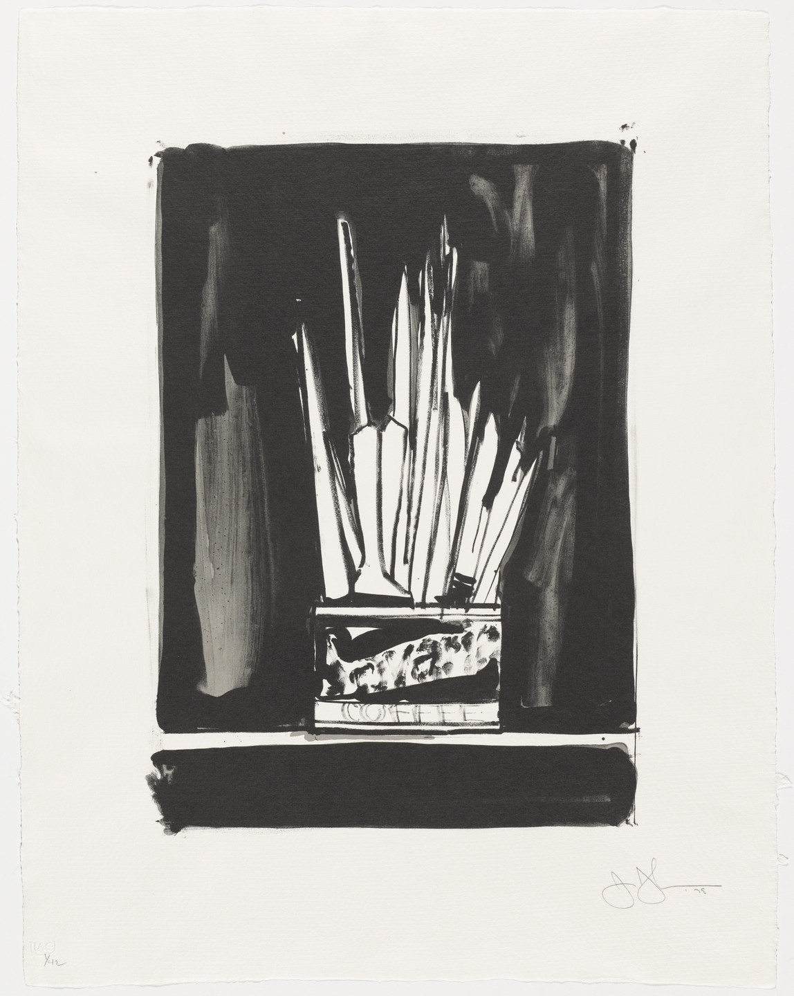 Jasper Johns. Savarin 2 (Wash and Line). 1978