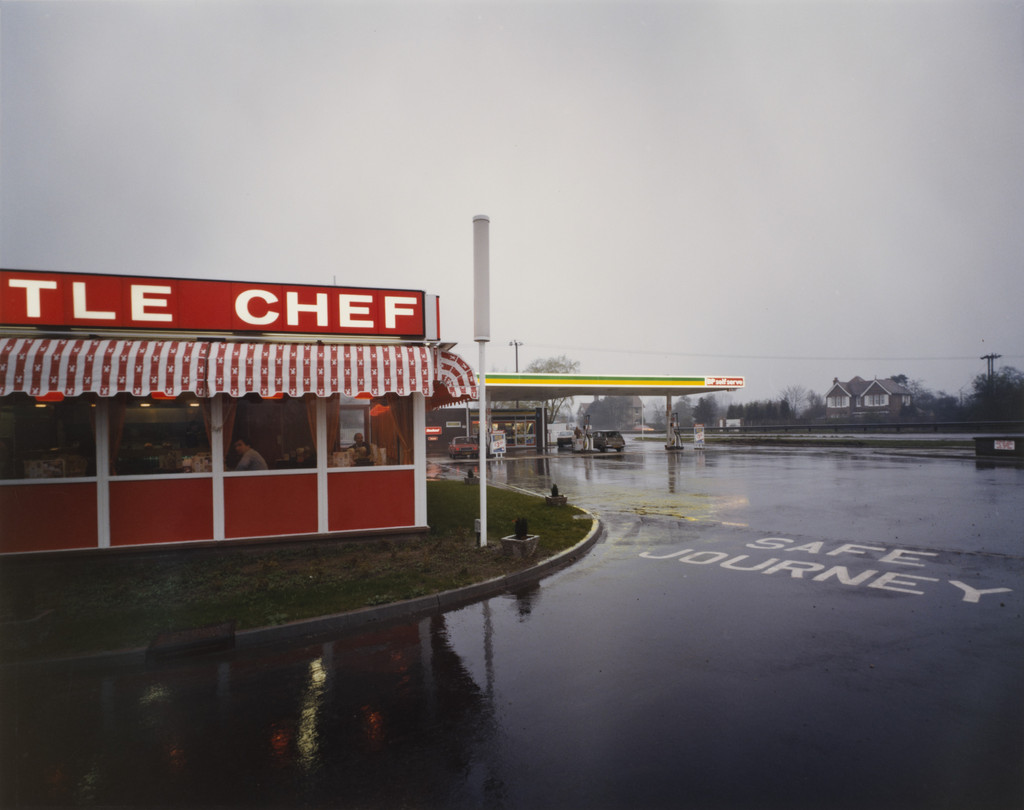 Little Chef in Rain, St. Neots, Cambridgeshire from the portfolio A1: The Great North Road