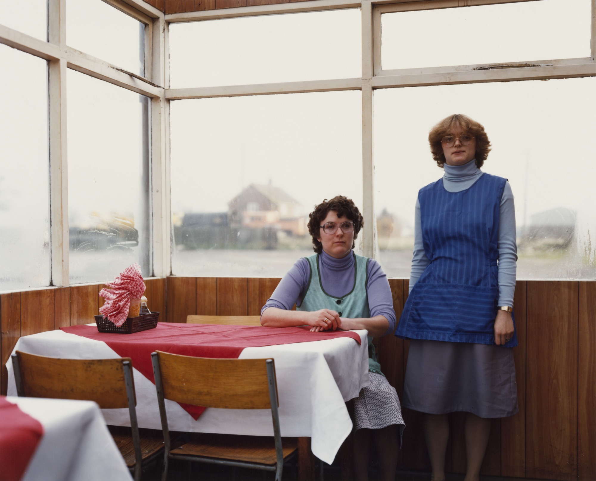 Paul Graham. Cafe Assistants, Compass Cafe, Colsterworth, Lincolnshire from the portfolio A1: The Great North Road