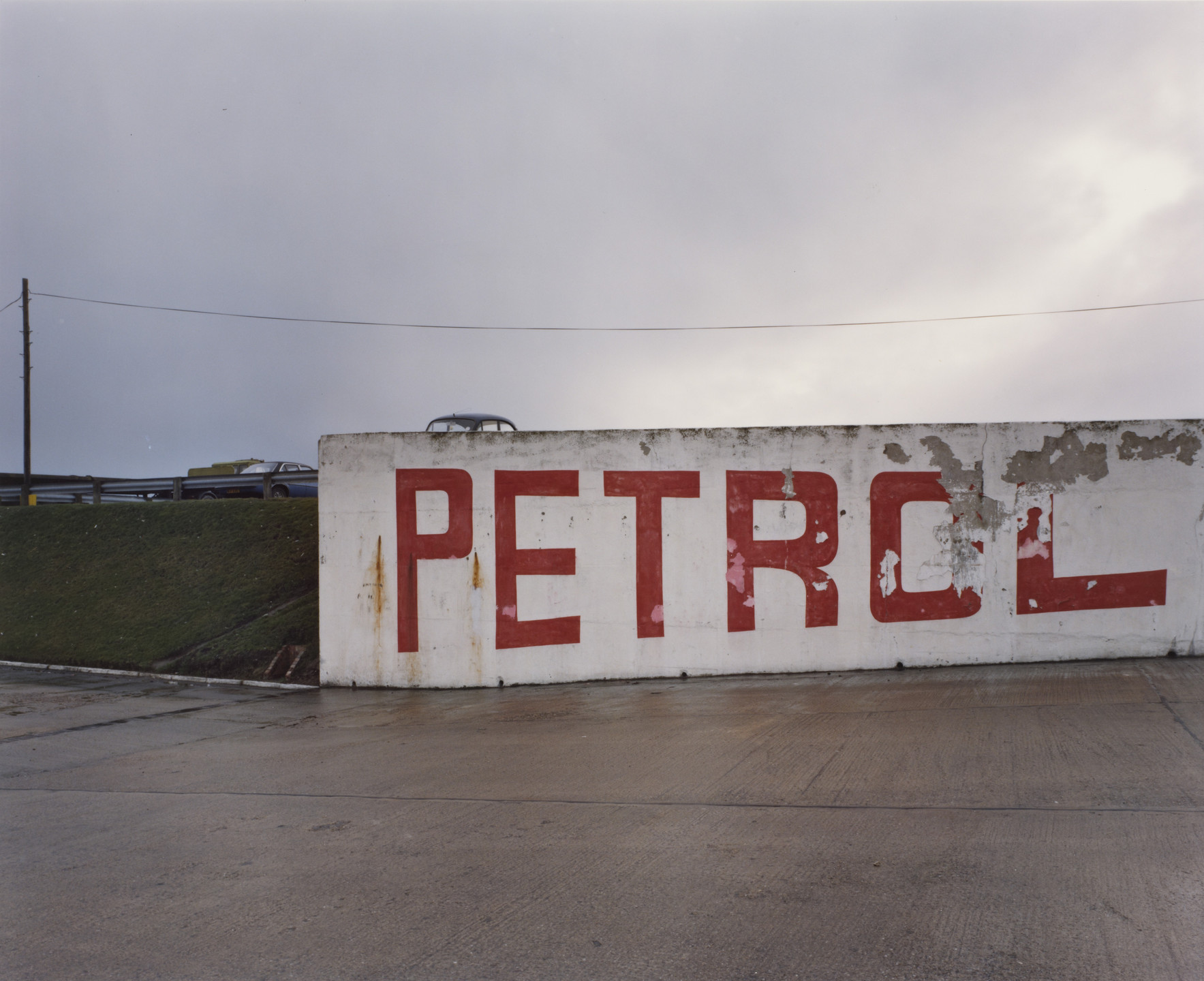 Paul Graham. Petrol Station, Blyth Services, Nottinghamshire from the portfolio A1: The Great North Road. March 1981