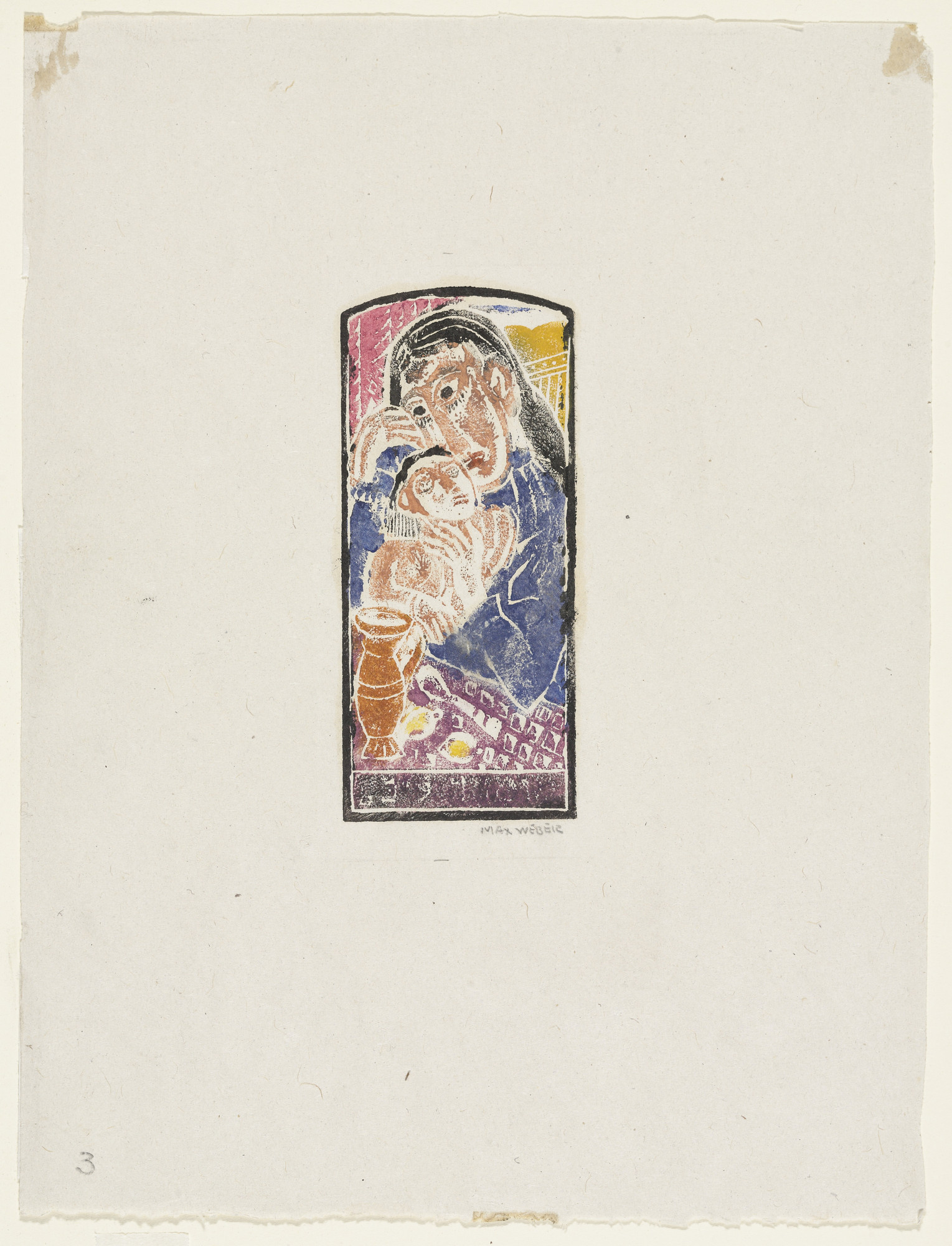 Max Weber. Mother Love (Madonna and Child)