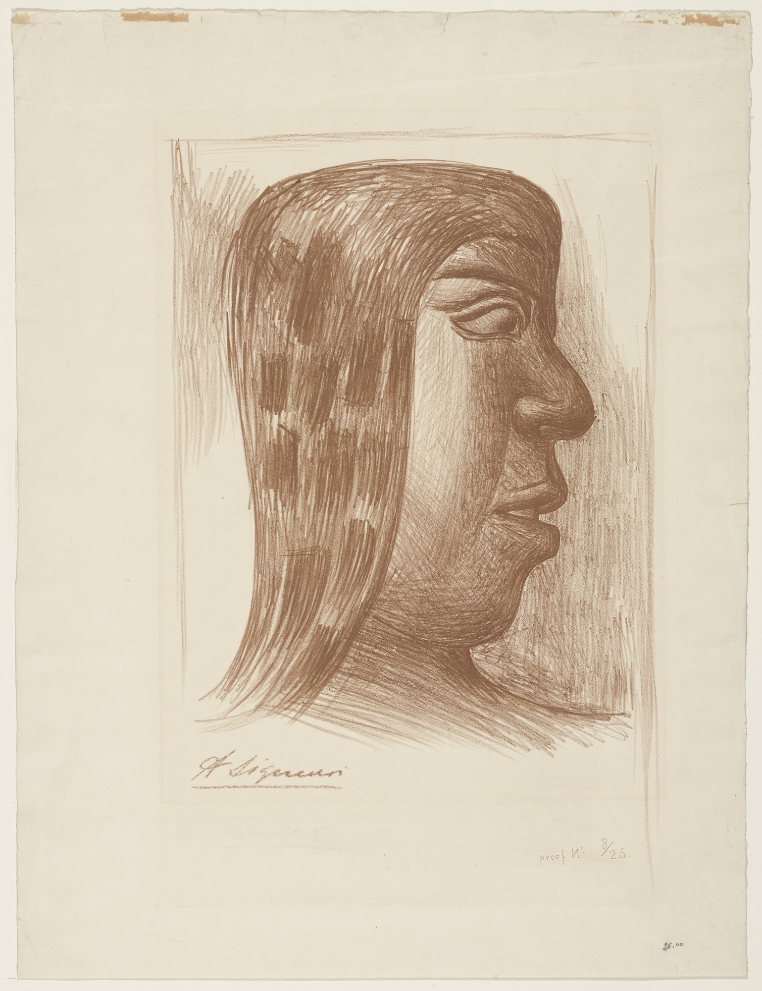 David Alfaro Siqueiros. Head of an Indian