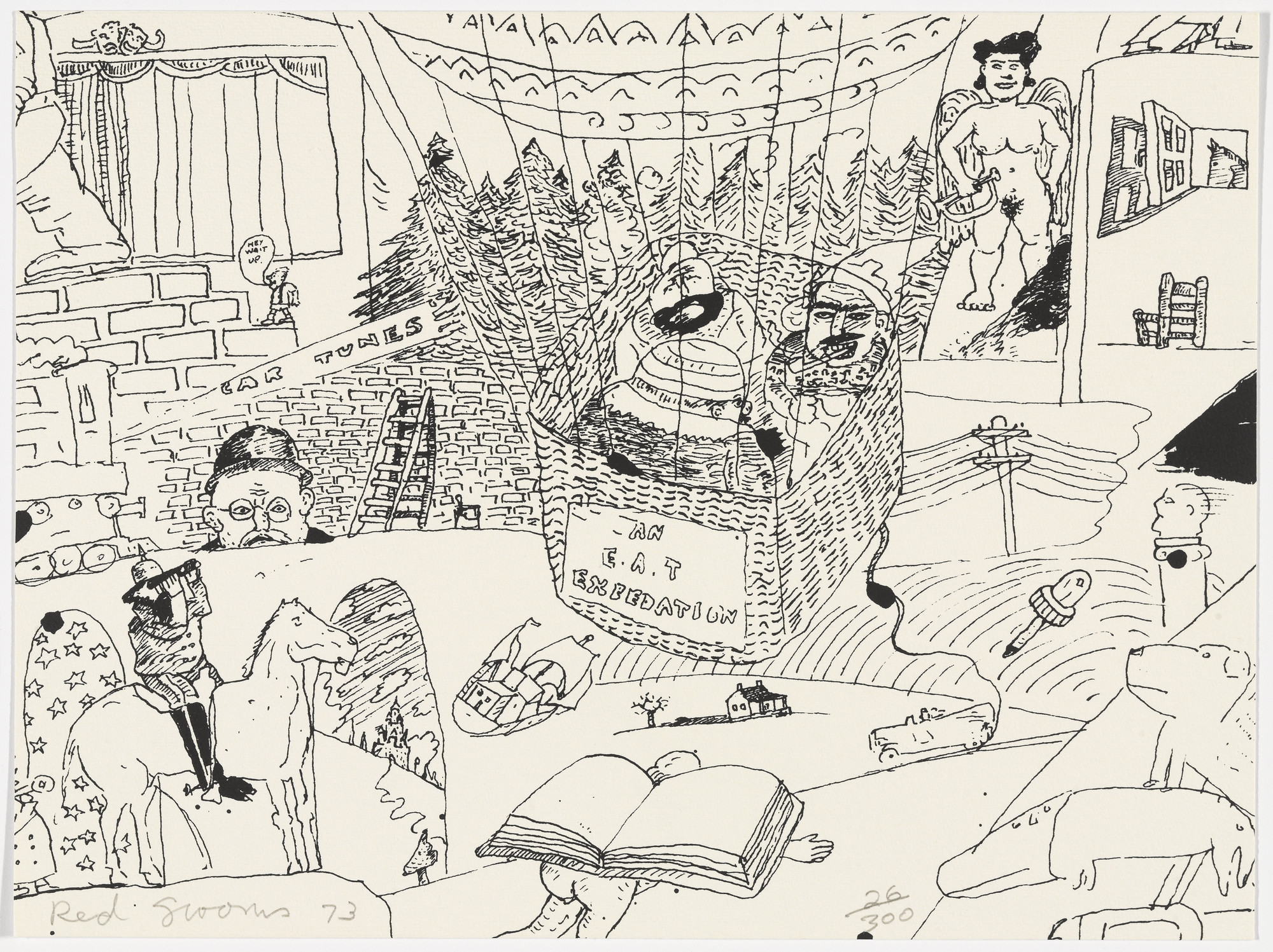 Red Grooms. Untitled from The New York Collection for Stockholm