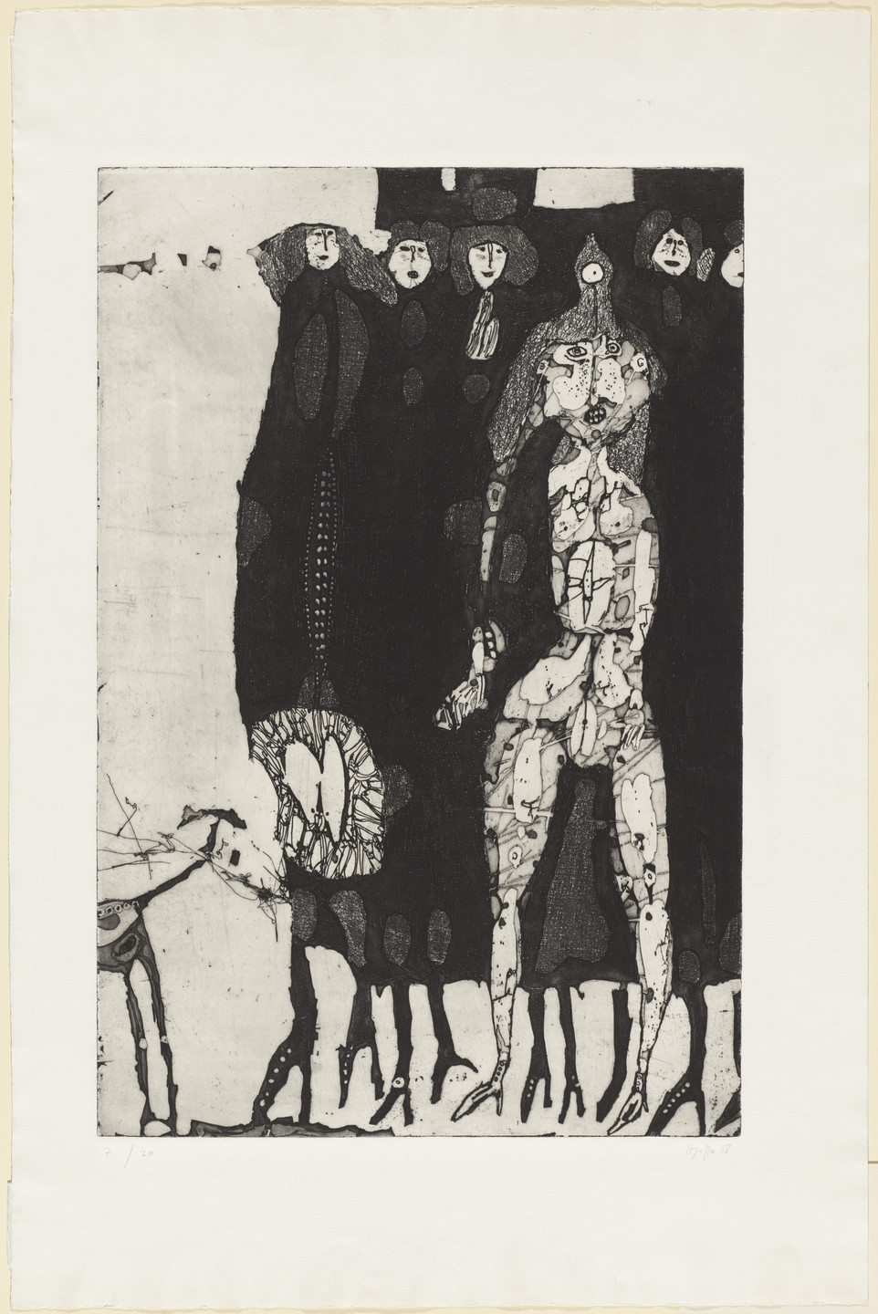 Horst Janssen. Night Watch. 1958