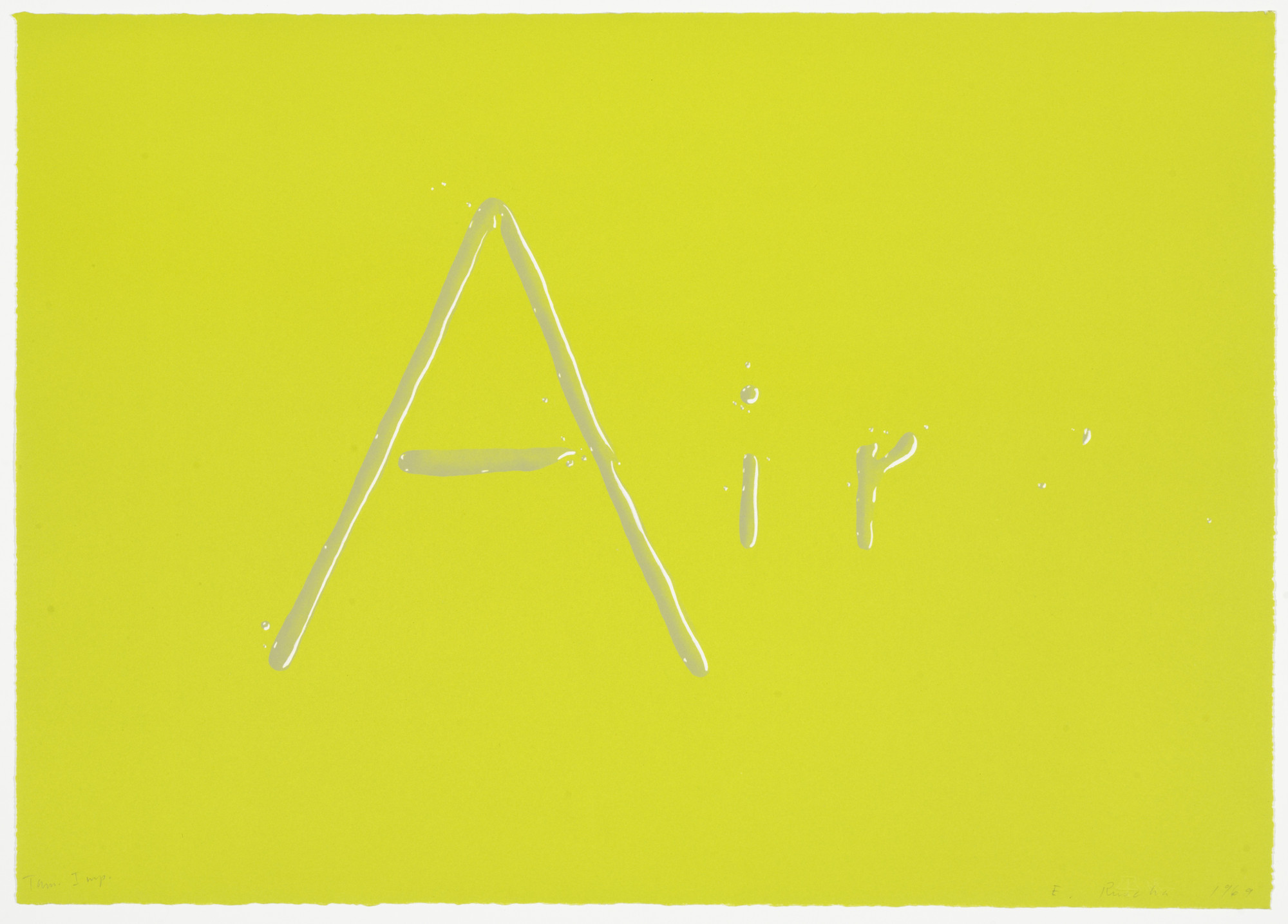 Edward Ruscha. Air
