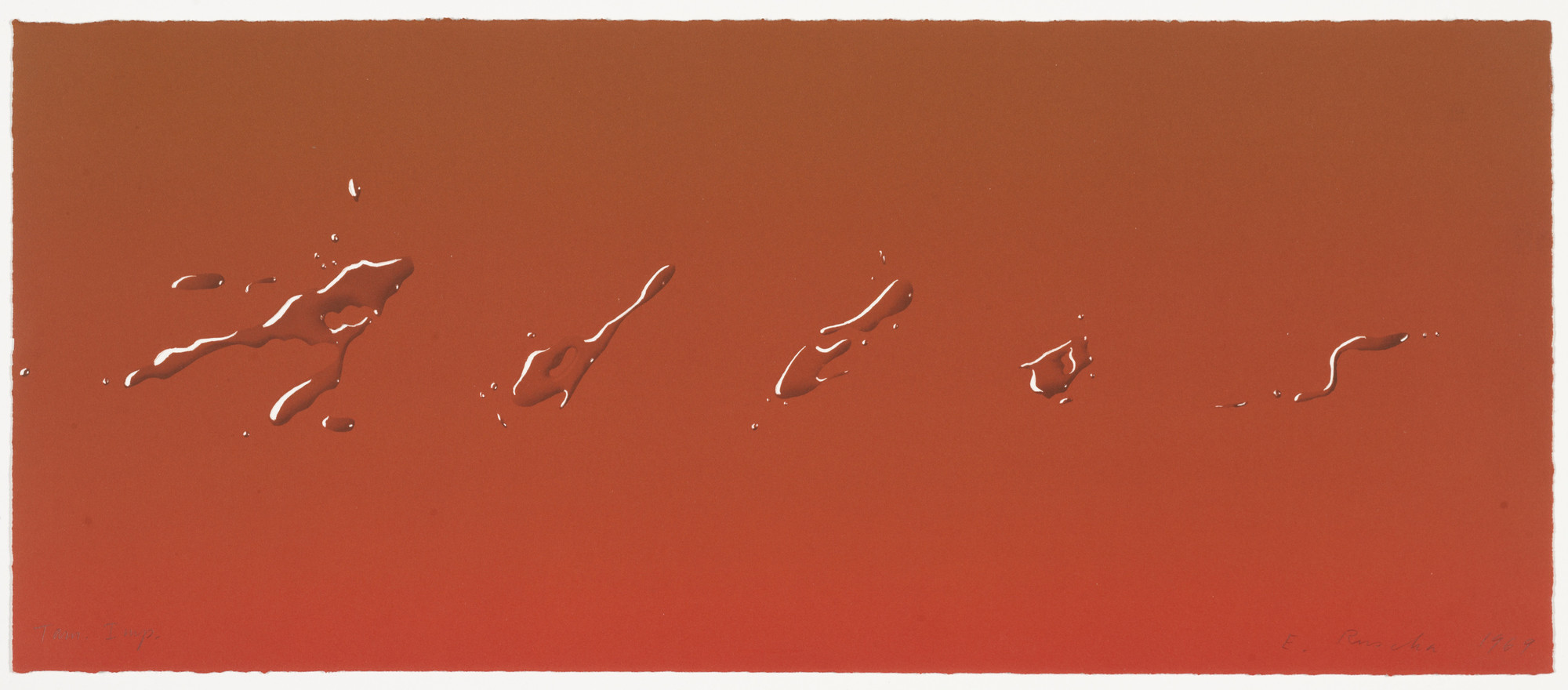 Edward Ruscha. Adios. 1969