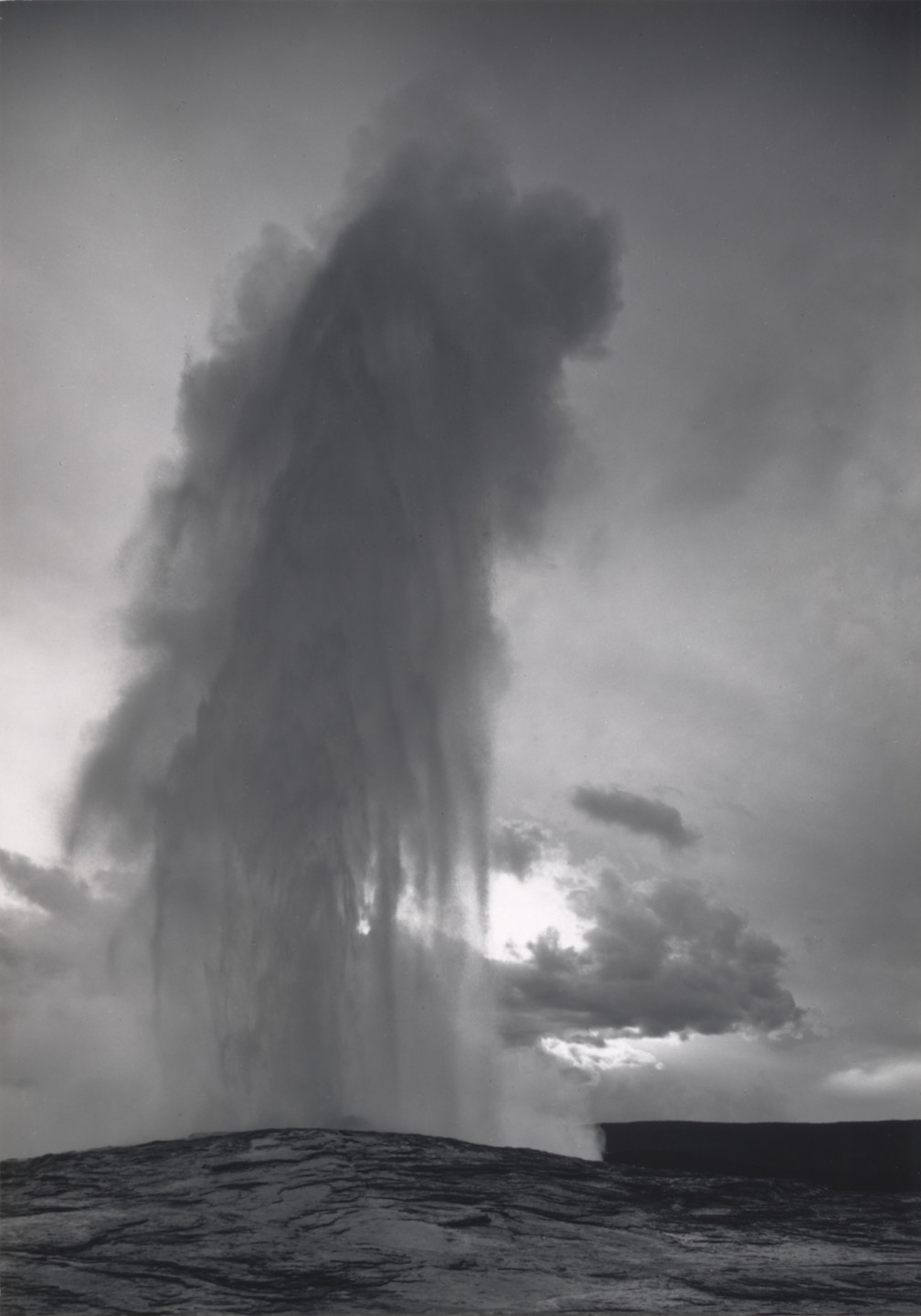 Ansel Adams. Old Faithful Geyser, Yellowstone National Park