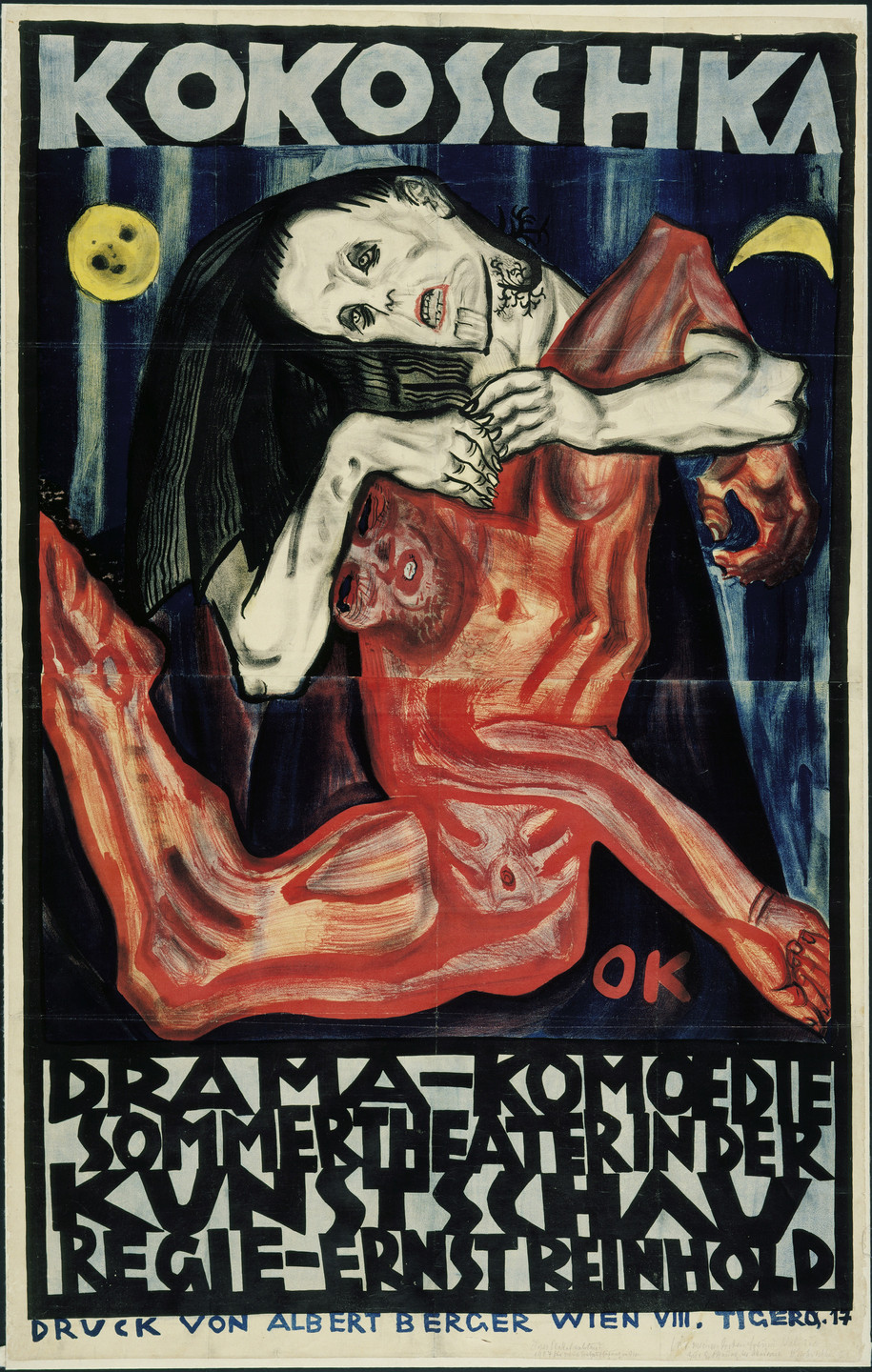 Oskar Kokoschka. Pietà (Poster for Murderer, Hope of Women). 1909