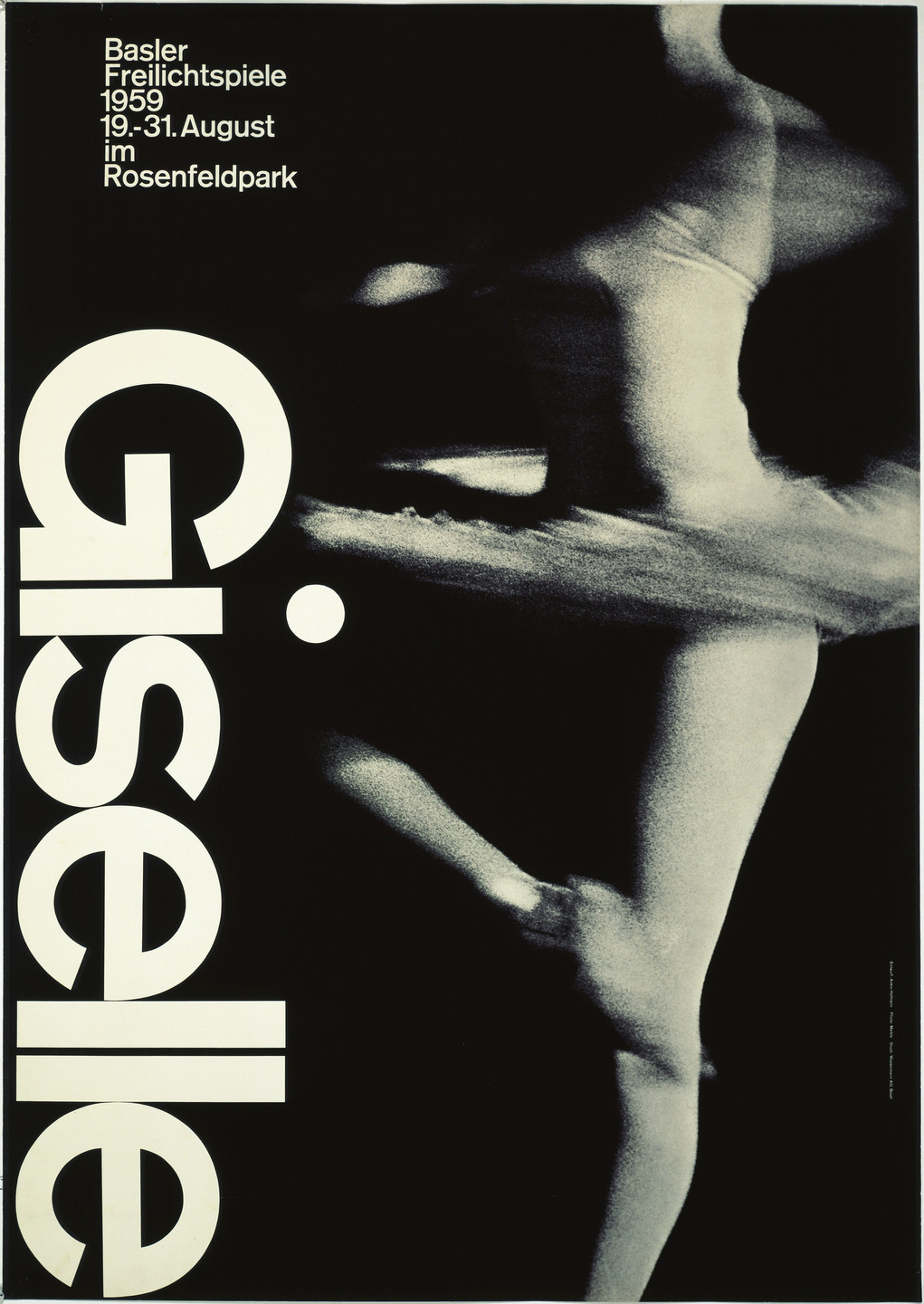 Armin Hofmann. Giselle, Basler Freilichtspiele. 1959