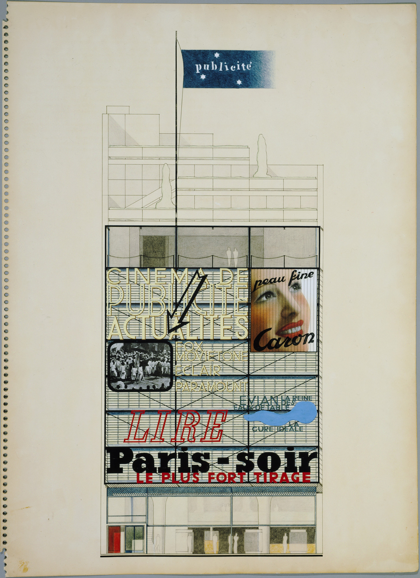 Oscar Nitzchke. Maison de la Publicité Project, Paris