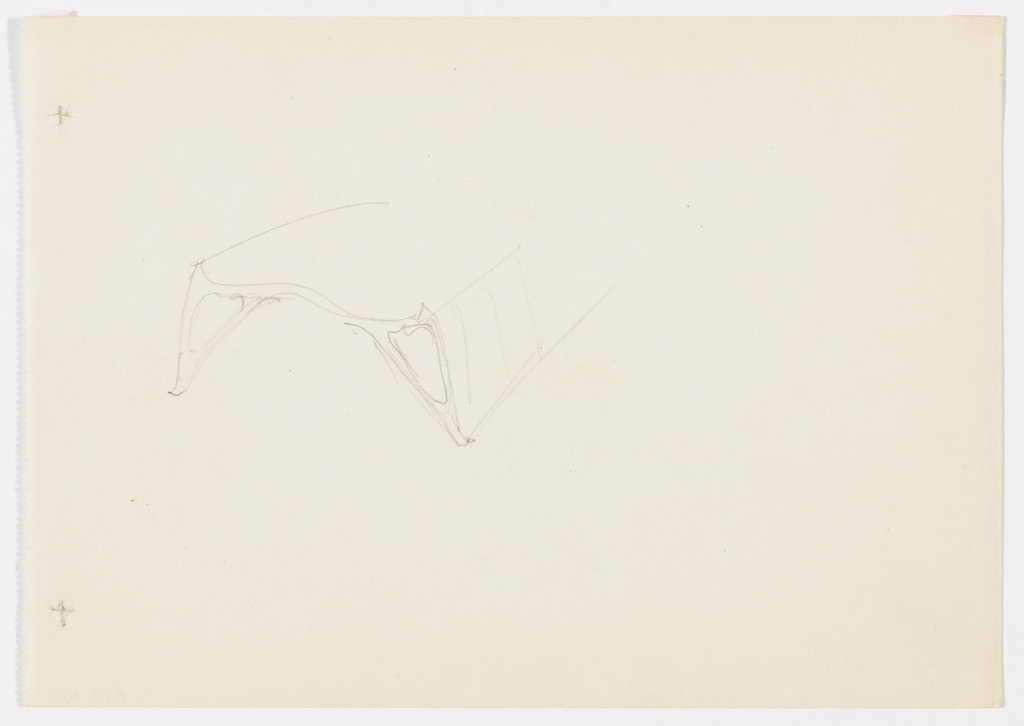 Conchoidal Chair Seat (Perspective sketch)