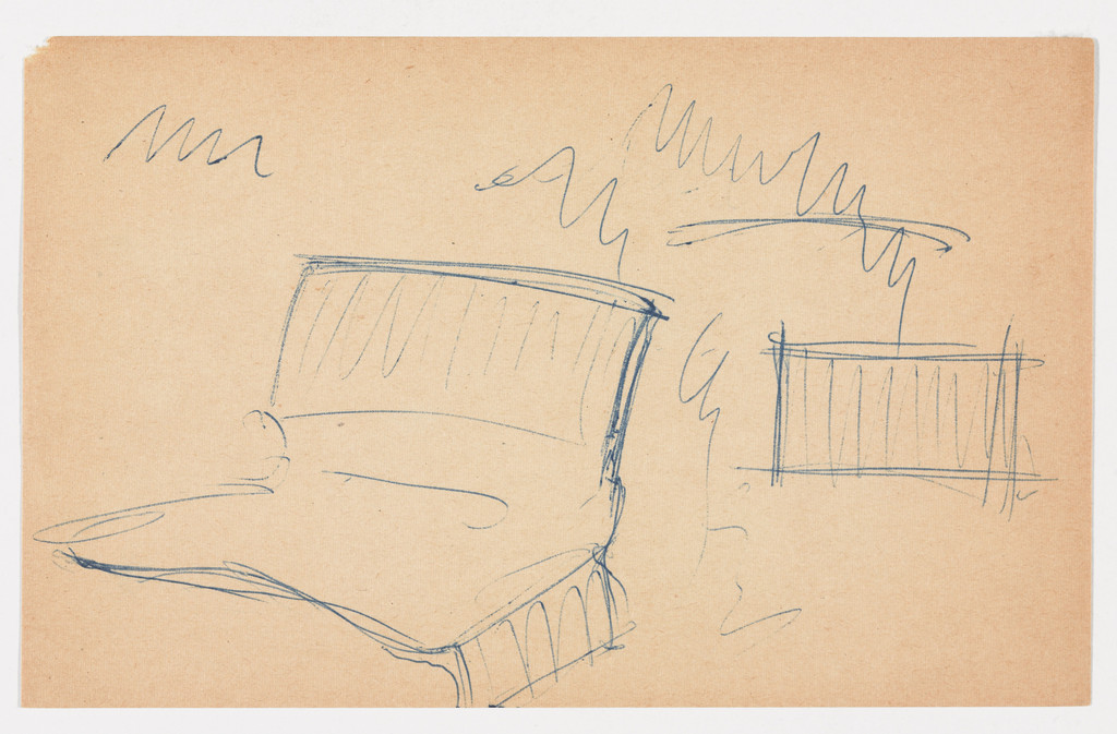 Conchoidal Chair (Perspective sketch)