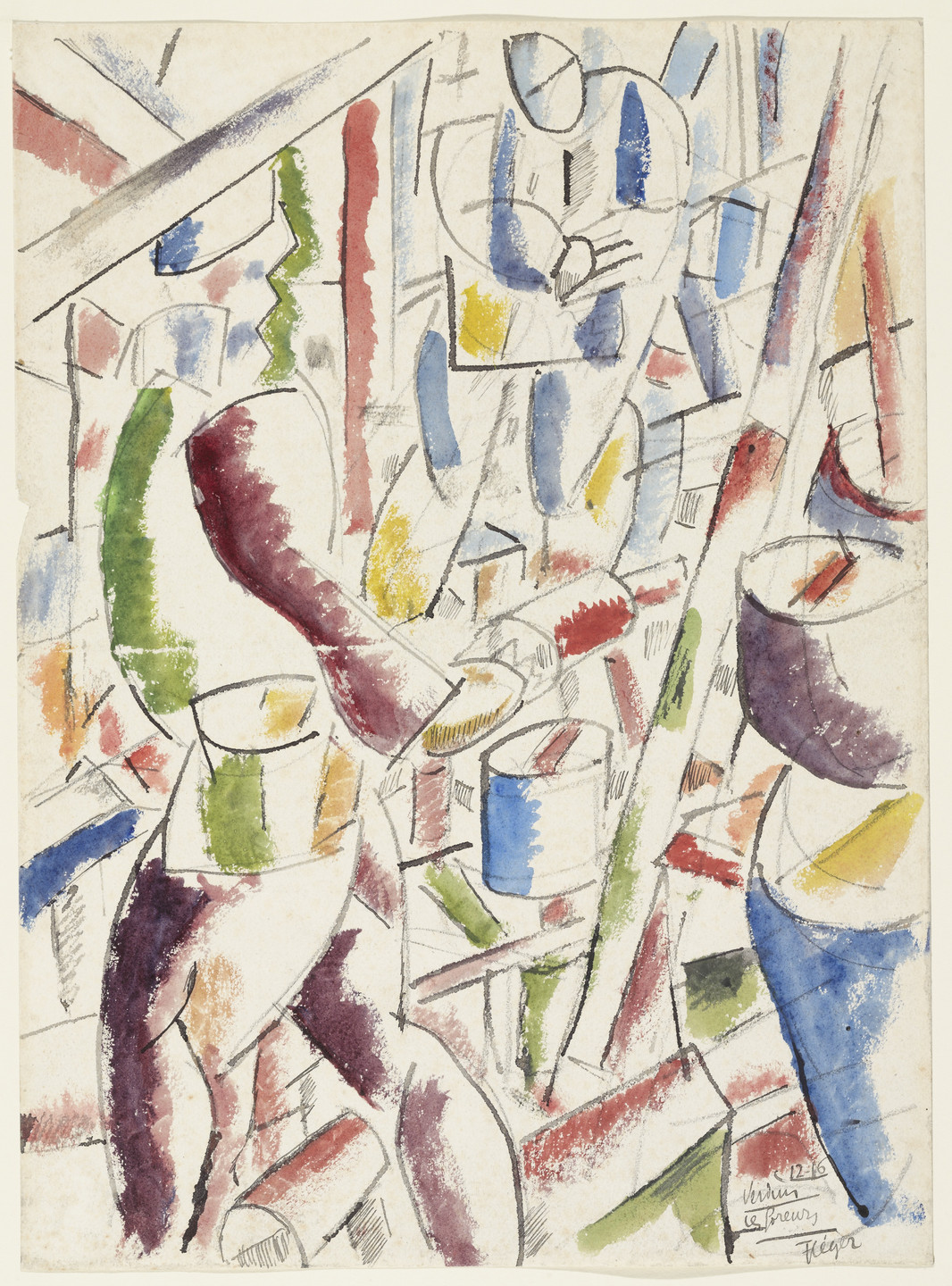 Fernand Léger. Verdun, The Trench Diggers ( Verdun, les foreurs ). 1916