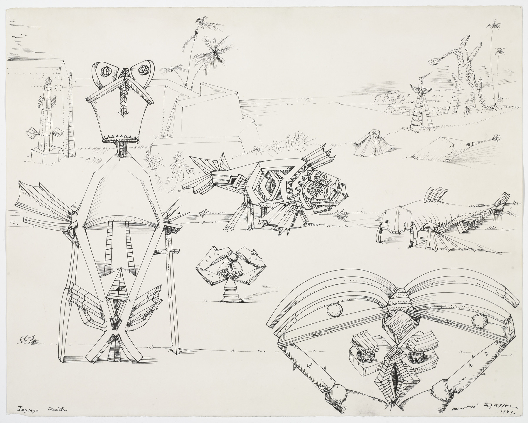 André Masson. Caribbean Landscape. 1941