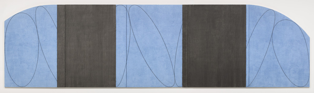 Blue/Black Five-Panel Zone Painting