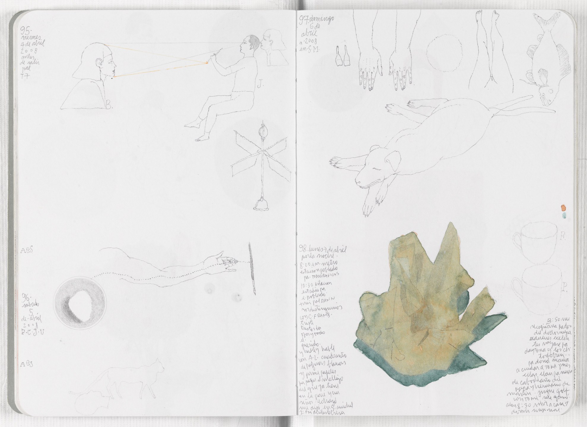 José Antonio Suárez Londoño. Sketchbook: From January 1 to December 31, 2008. 2008