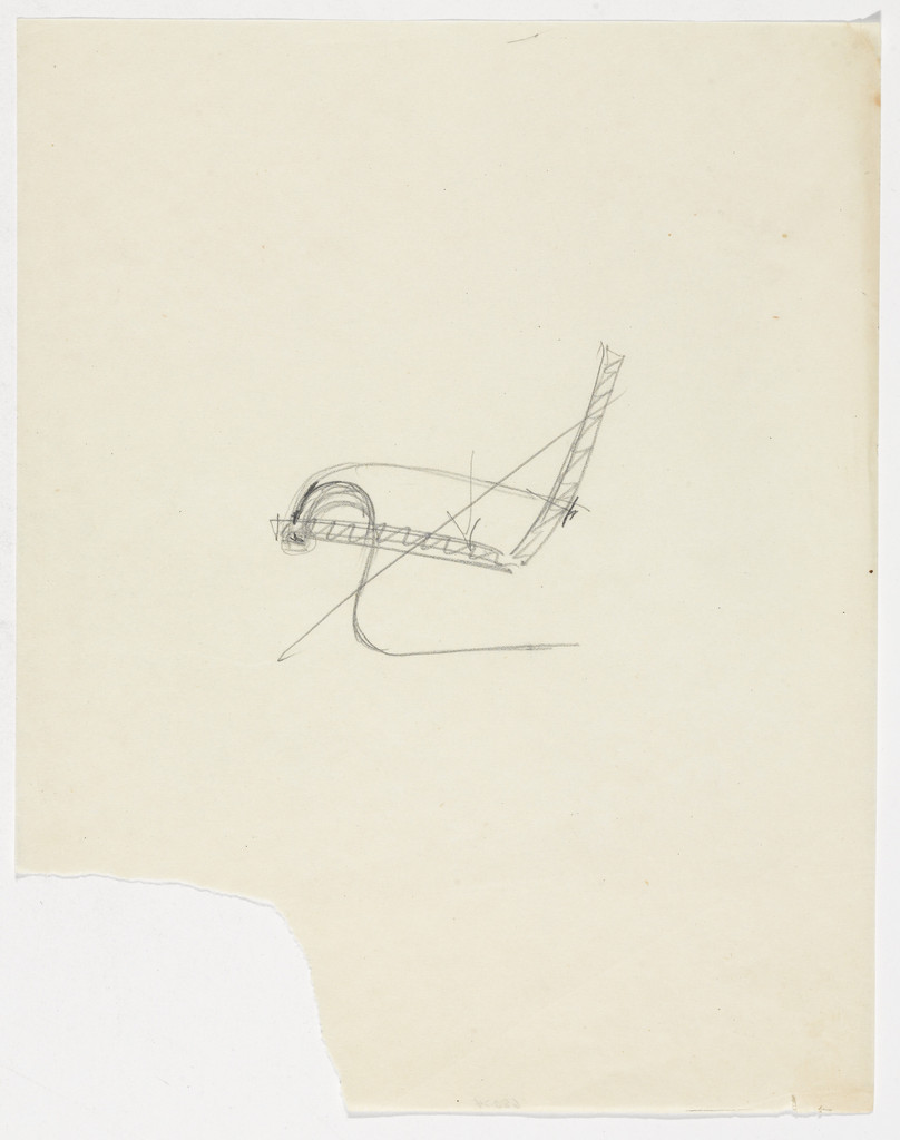 Lounge Chair with Arms (Elevation sketch)