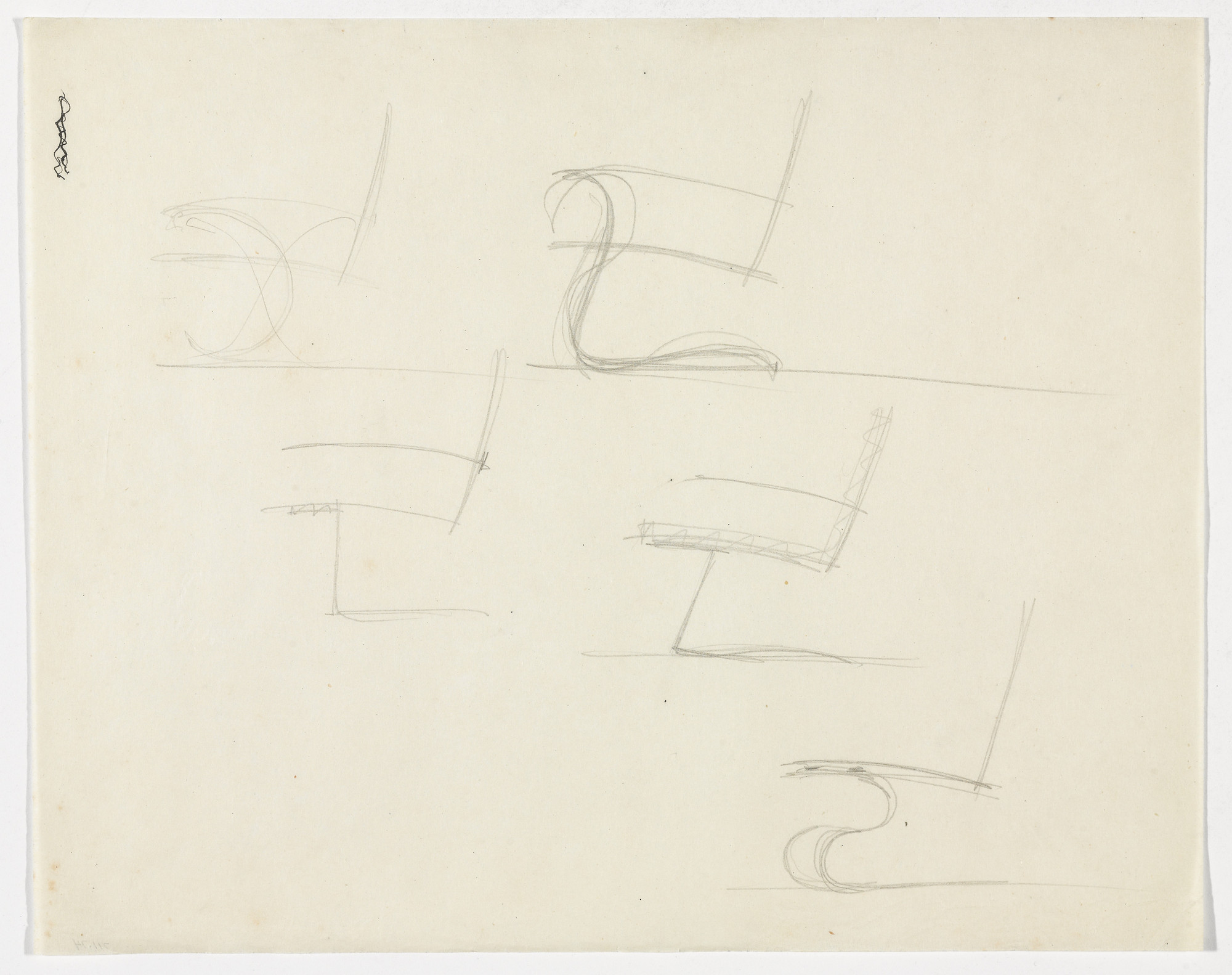 Ludwig Mies van der Rohe. Chair with Arms. Chair without Arms