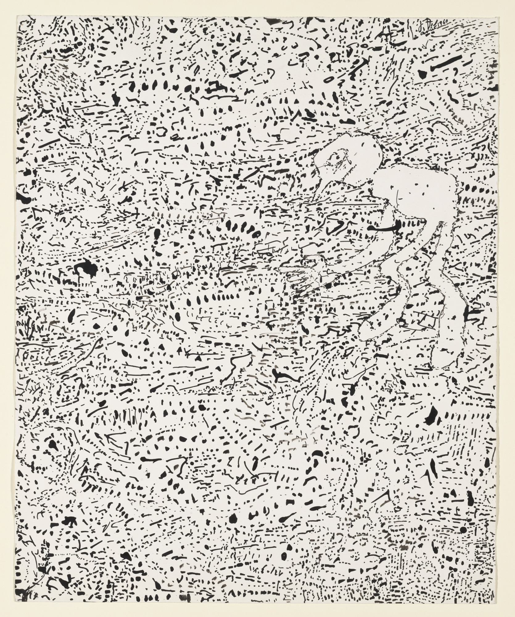 Jean Dubuffet. Landscape with Figure (Paysage avec personnage