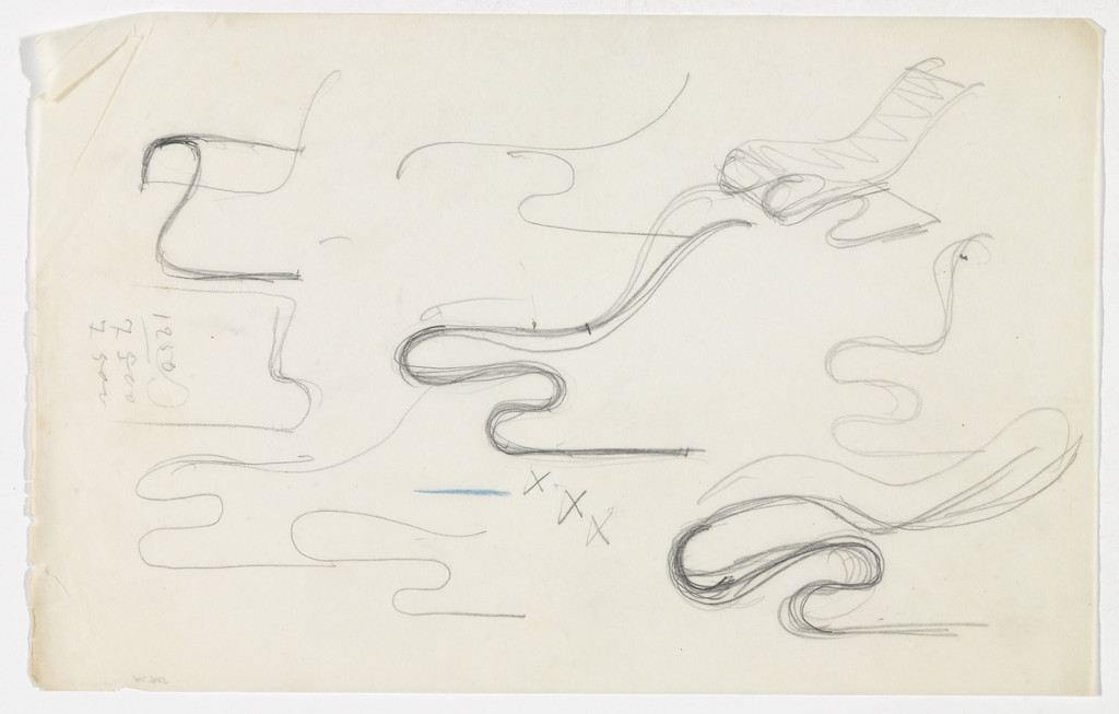 Chair with Arms. Reclining Chair without Arms. (One elevation sketch; six elevation sketches, one perspective sketch.)