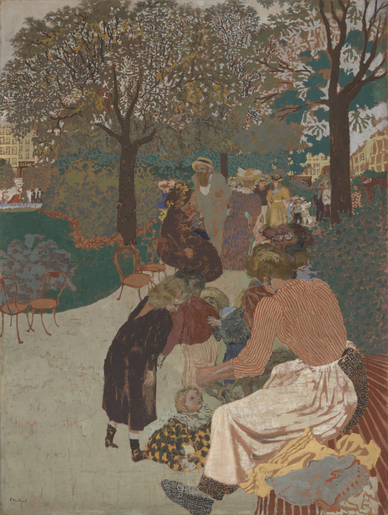 Édouard Vuillard. The Park. 1894 (reworked in 1908) | MoMA
