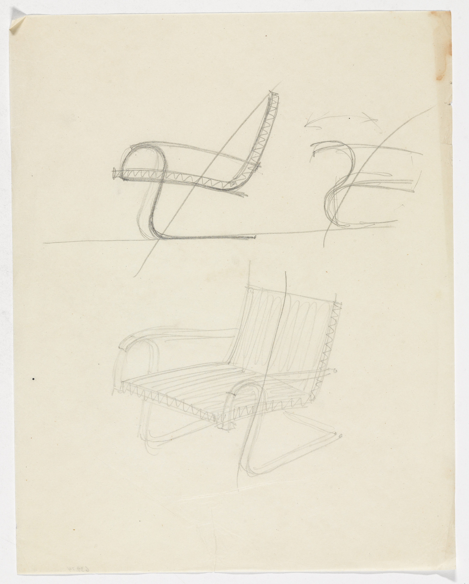 Ludwig Mies van der Rohe. Lounge Chair with Arms