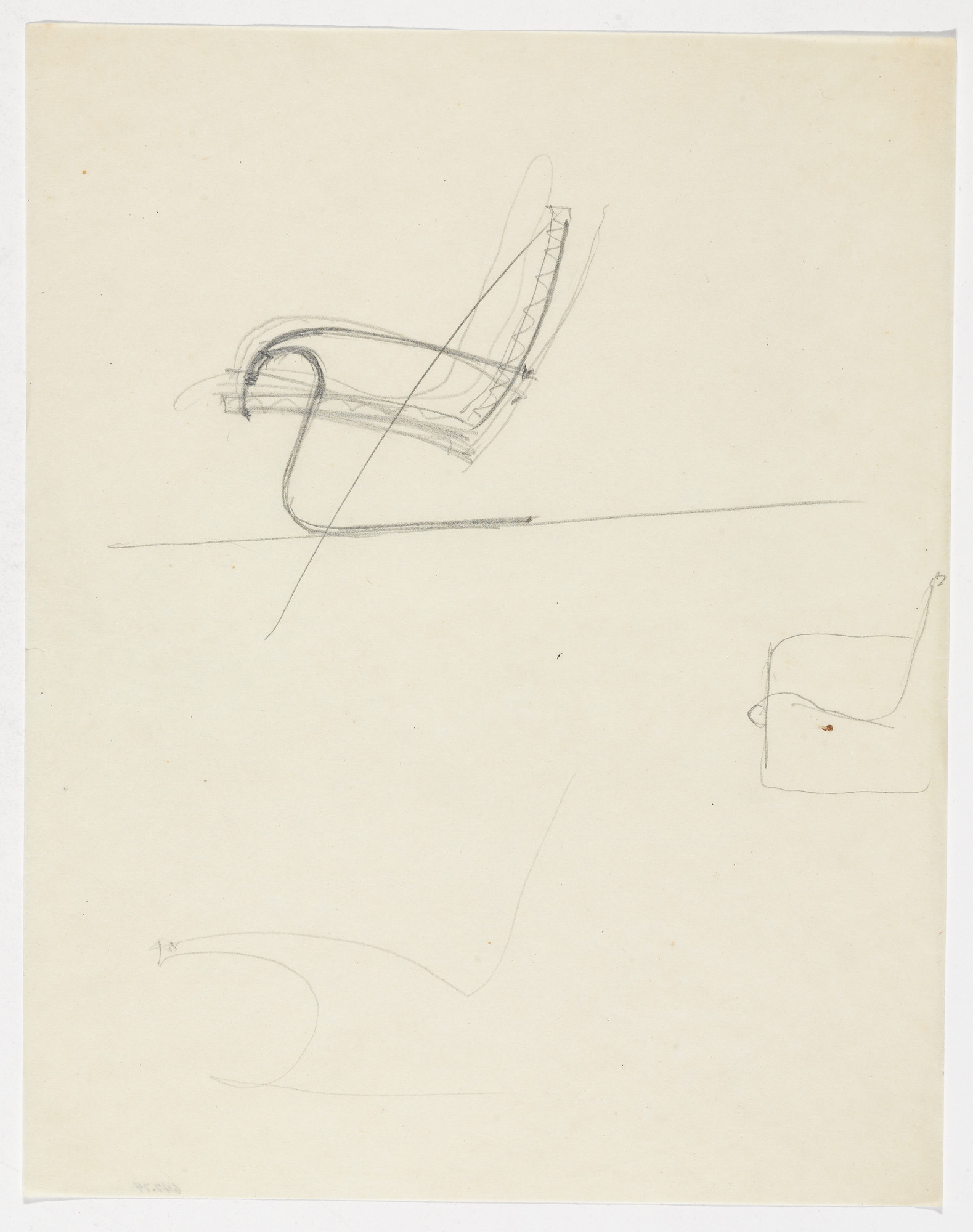 Ludwig Mies van der Rohe. Lounge Chair with Arms. Lounge Chair without Arms.