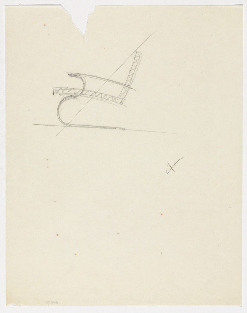 Lounge Chair with Arms (Elevation sketch)