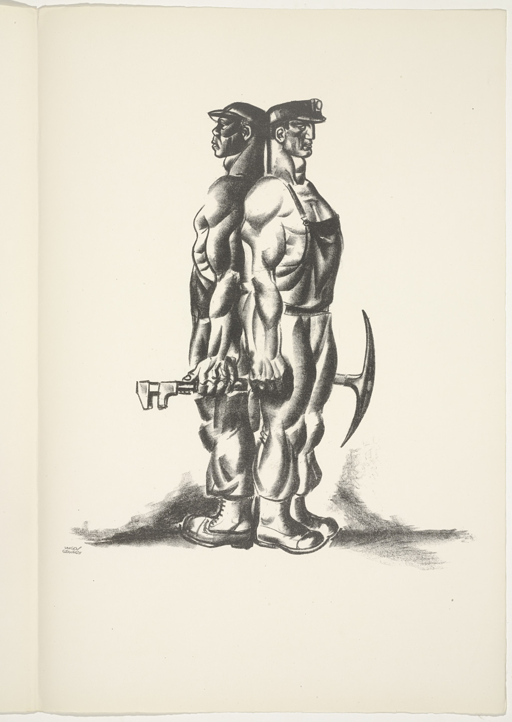 Hugo Gellert. Plate (folio 80) from &#39;Capital&#39; in Pictures. 1933
